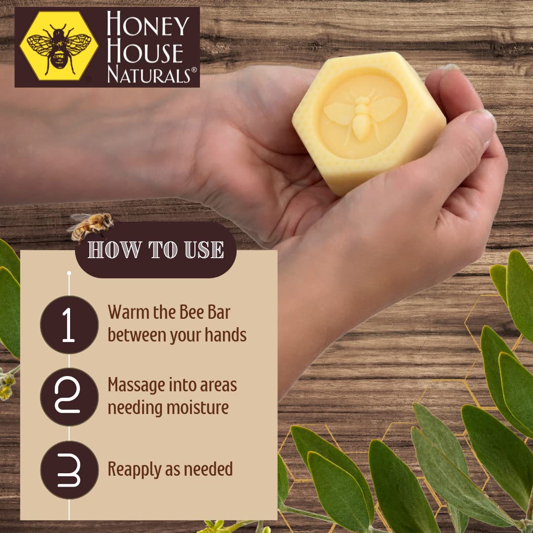 Honey House Naturals 2 Piece Gift Set, All Natural, Ultra Moisturizing Lotion Bar and Lip Butter Infused with Essential Oils, Made in USA, (Variant Name) (Pack of 2)