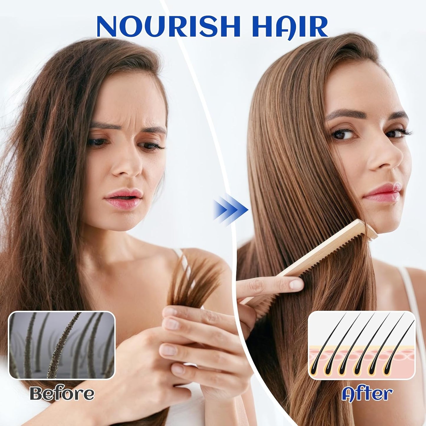 HIQILI Rosemary Oil for Hair Growth, Skin, Scalp, 100% Pure Natural, Add to Shampoo & Conditioner - 0.33 Fl Oz/10 ML