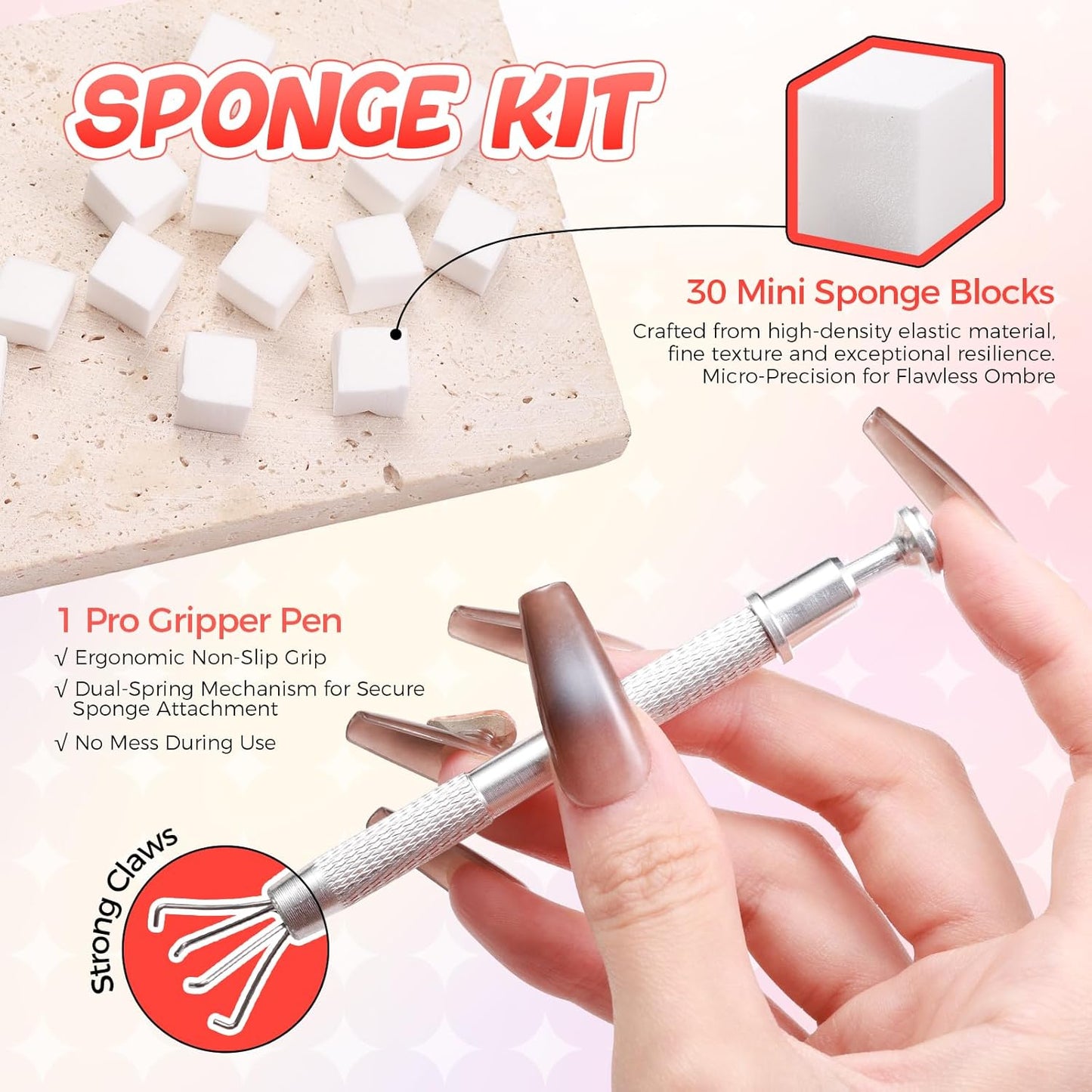 Sponge Pat Painting Gel, 16 Colors Ombre Gel Nail Polish for Ombre Nails Aura Nails, French Manicure DIY Nail Art High-glossy No wipe DIY Palette Cloud Fluff