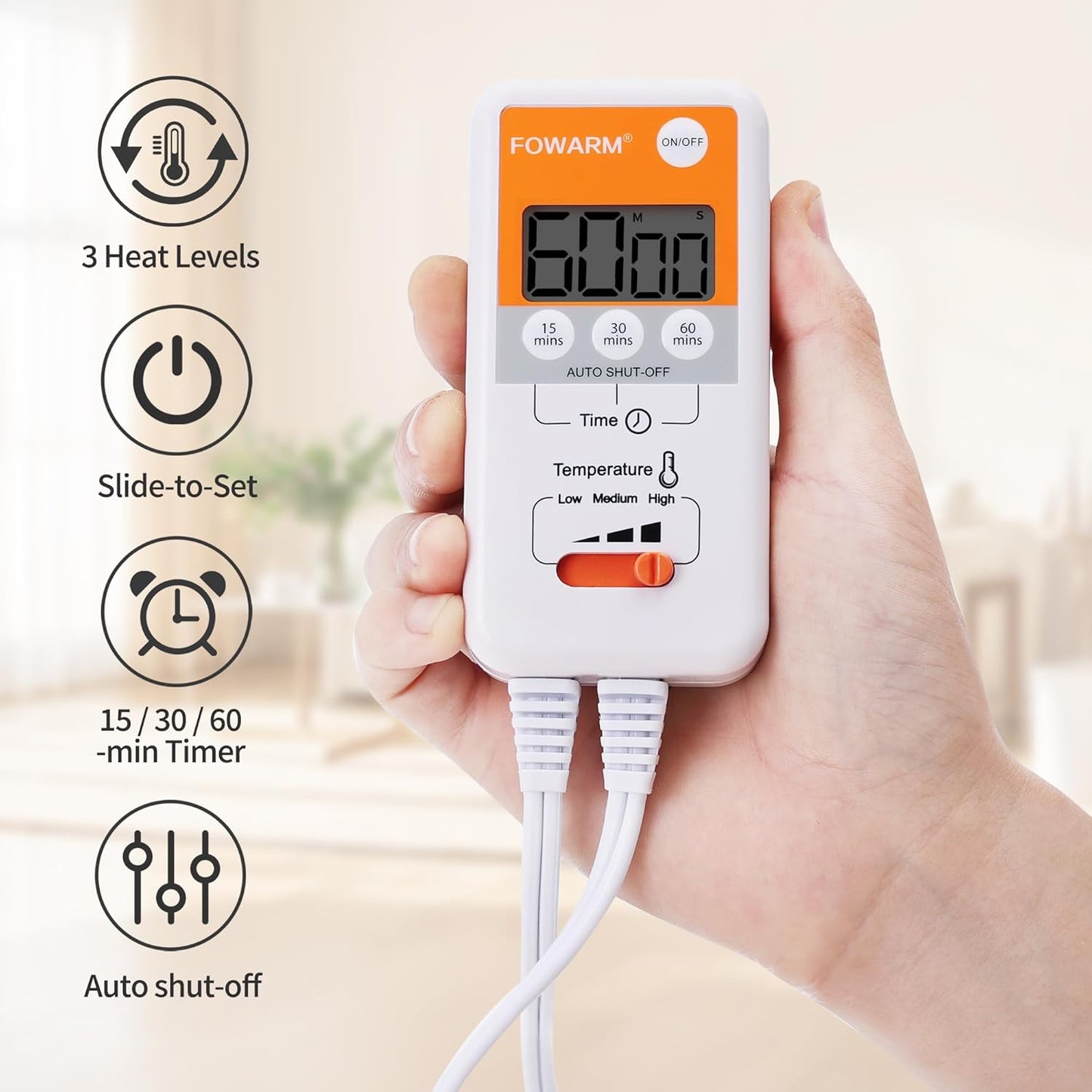 Moist Heating Pad for Neck and Shoulder, Neck Wrap Weighted Heating Pad with Deep Steam Relief, Electric Heat Pad with Auto Shut Off, Washable Removable Soft Cover, 20"x20"