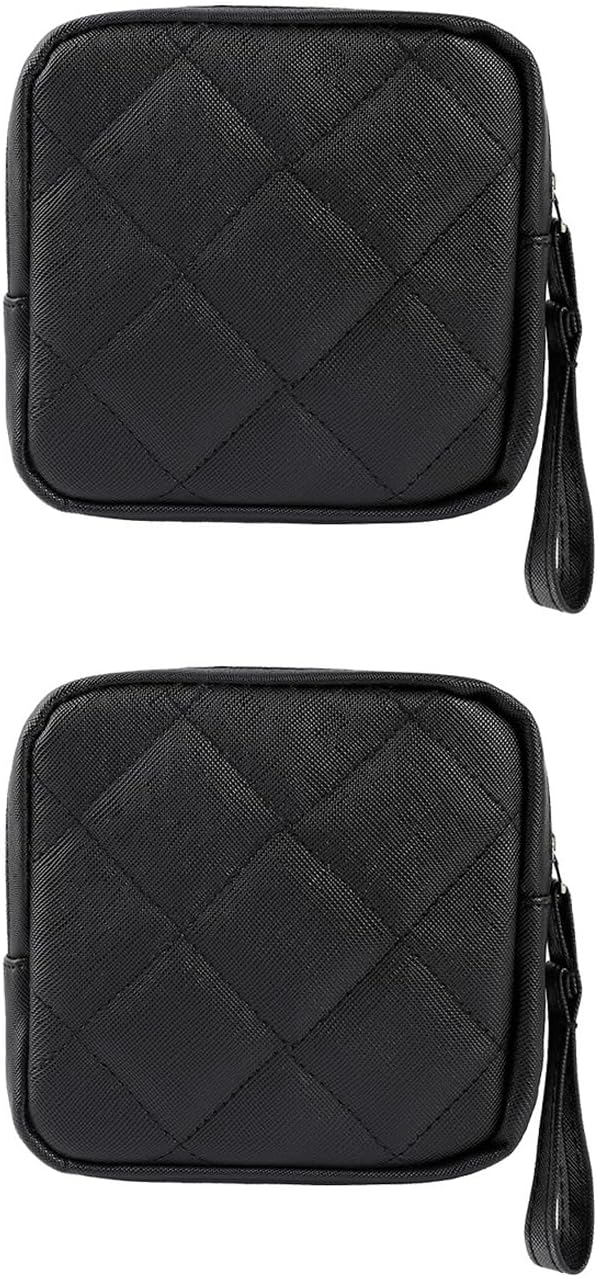 2PCS Sanitary Napkin Storage Bag,Period Pouch Tampon Bag Tampon Holder for Purse Period Pads Portable Period Kit Bag for Girls Women Multifunctional Pouch Small Change Bag Tampons Bulk Hygiene Bag