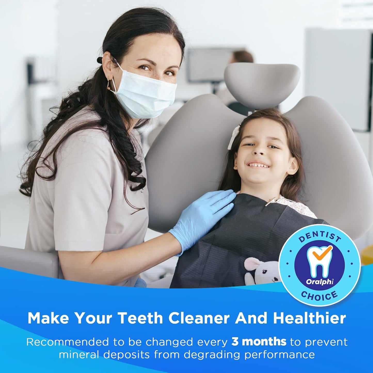 Replacement Tips for Waterpik, Water Flosser Replacement Heads Parts for Waterpik Oral Irrigator (2 Classic Jet Tips & Storage Case Bundle)