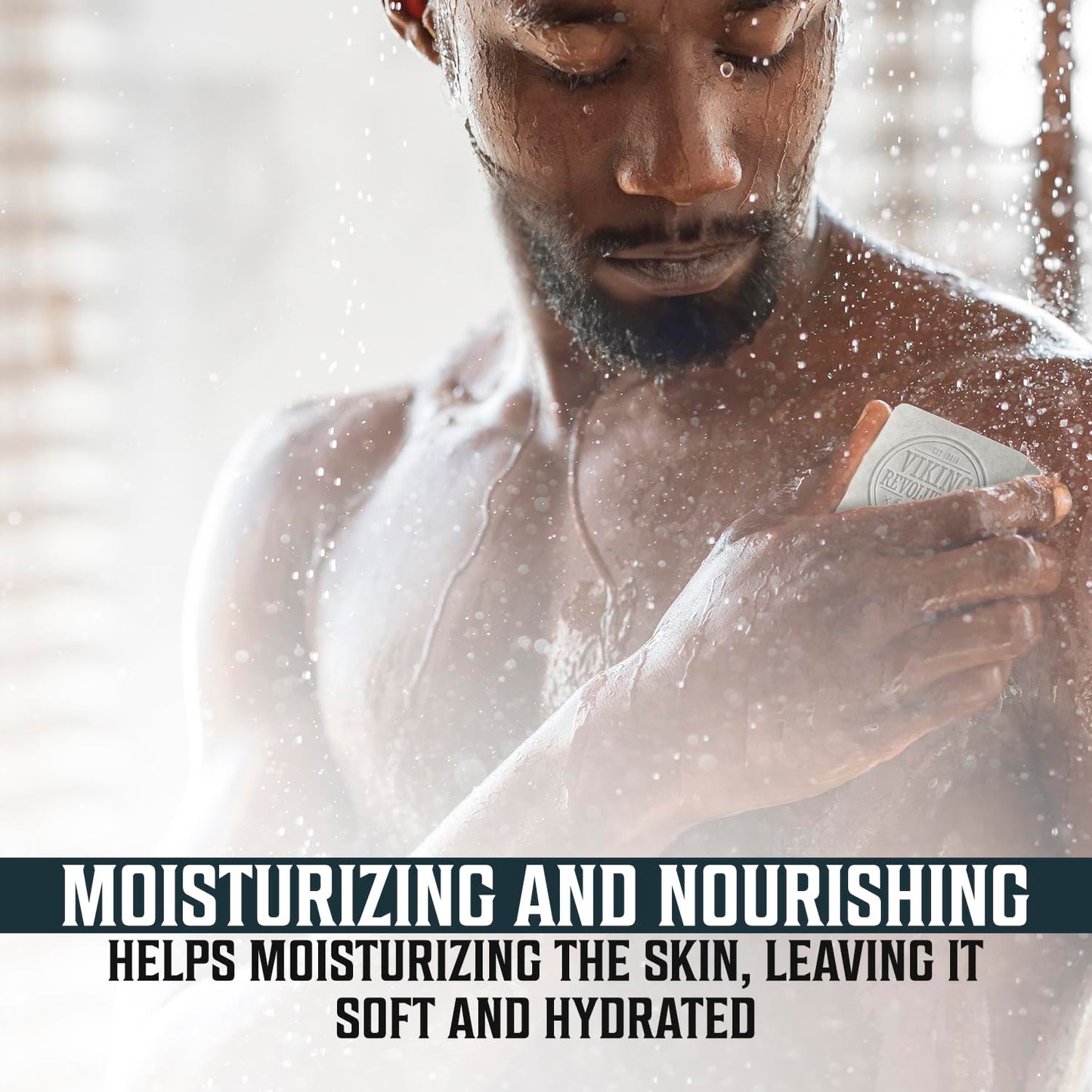 Viking Revolution Peppermint Natural Soap for Men - Eucalyptus Mens Soap Bar with Essential Oils Cold Pressed Bar Soap for Men - Nourishing Mens Bar Soap with Coconut Oil, Shea Oil, Almond Oil(2 Pack)