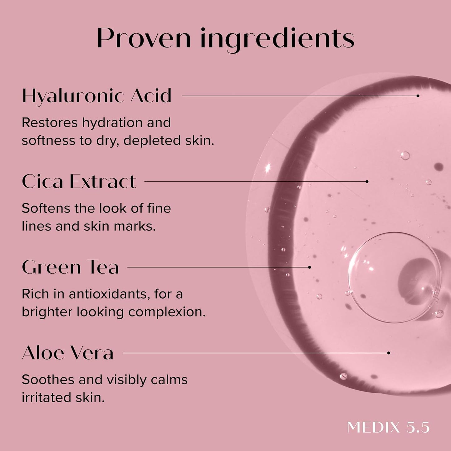 MEDIX 3% Concentrated Hyaluronic Acid Hydrating Gel Body Booster Dry Skin Moisturizer, Anti Aging Skin Care Booster For Restoring Skin Barrier, Wrinkles, Age Spots, & Fine Lines, 1.7 Fl Oz