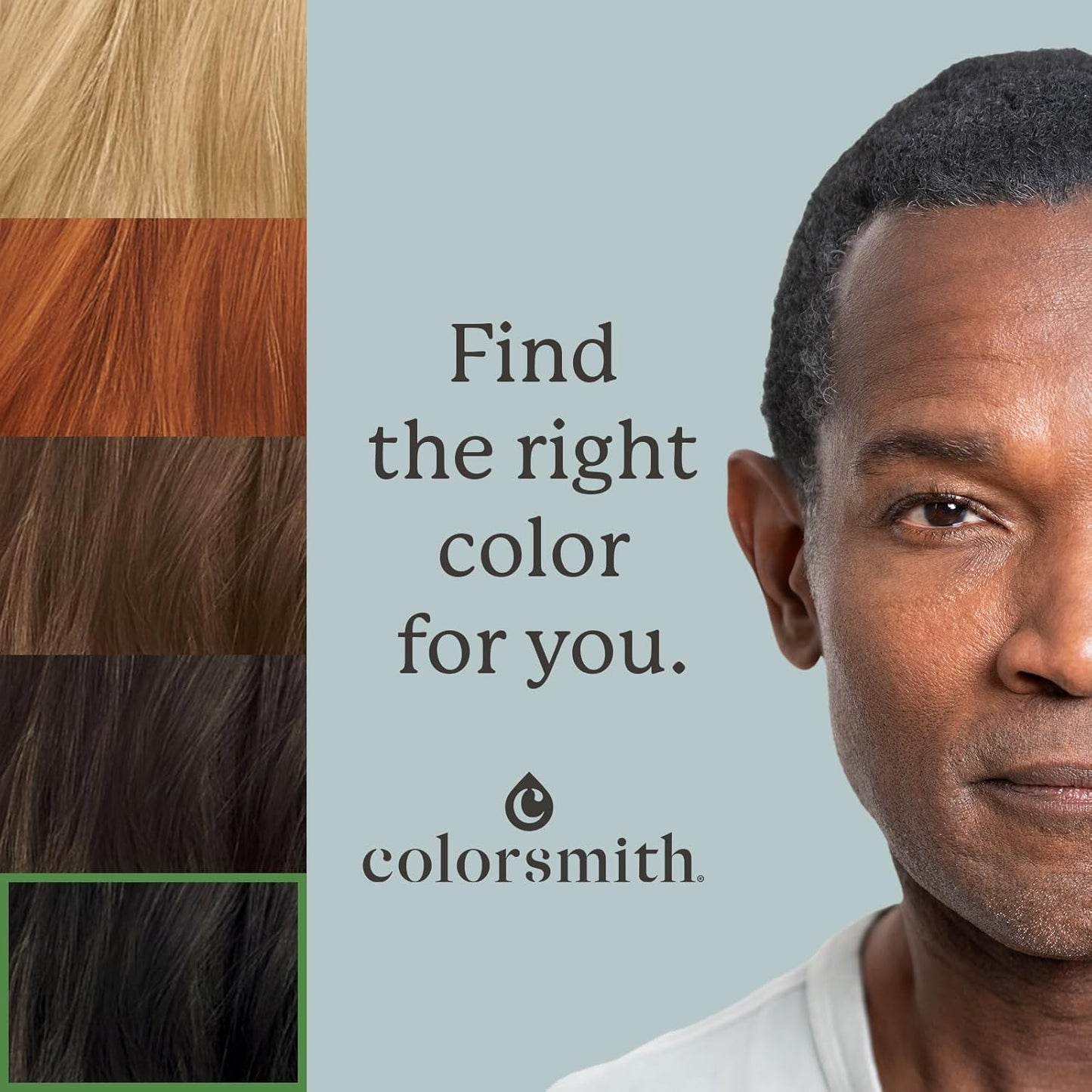 Hair & Beard Color for Full Gray Coverage 2 pack - Soft Ash Black - Ammonia-Free Complete Men’s At-home Beard & Hair Dye Kit, Professional-grade Permanent Hair Color (2.1)