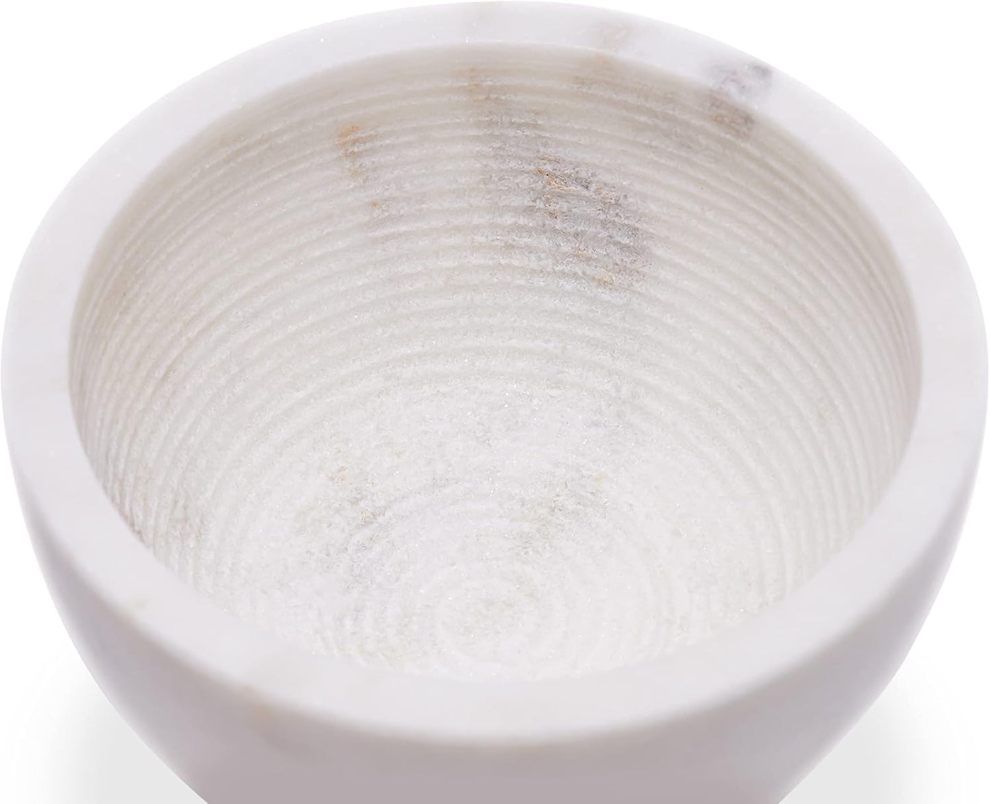 Beau Brummell The Original Marble Shaving Soap Bowl Handmade from 100% Natural Marble with Interior Grooves for Maximum Lather | Heat Retaining Stone Provides a Luxurious Hot Shave Experience