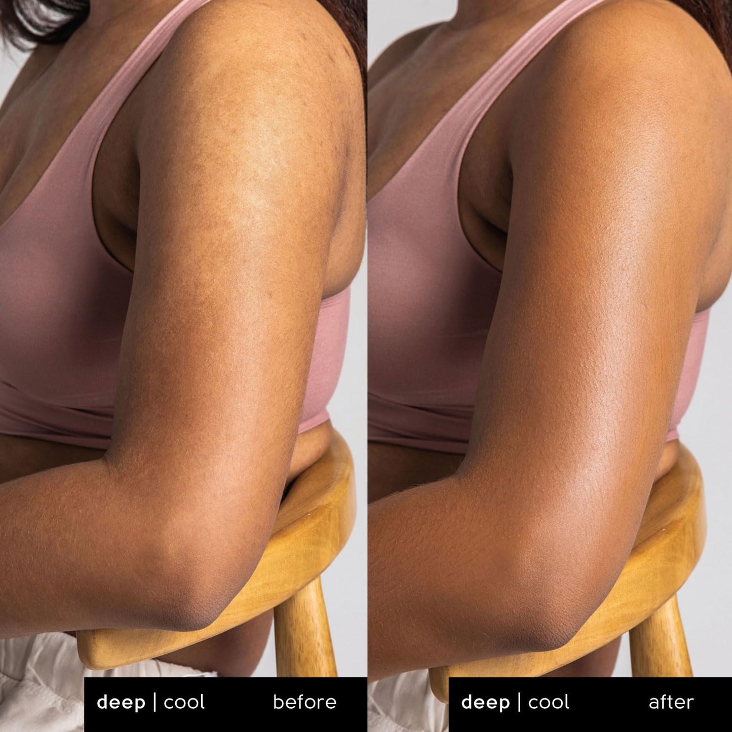 Tinge Tint Body Makeup, Lasts Up to 48 Hours, Medium Coverage Cream With Amino Acids, Hyaluronic Acid & Lysine, Semi Matte Finish, Water & Transfer Resistant, Vegan, 3.38 Fl Oz Tube - Deep Cool