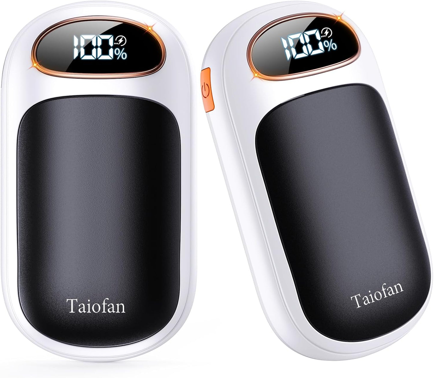 Rechargeable Hand Warmer 2 Pack, LED Display & 4 Levels, Ultrathin Electric Hand Warmers Portable USB Pocket Heater Fits Gloves for Hunting Essentials, Camping, Raynauds, Gifts for Men Women