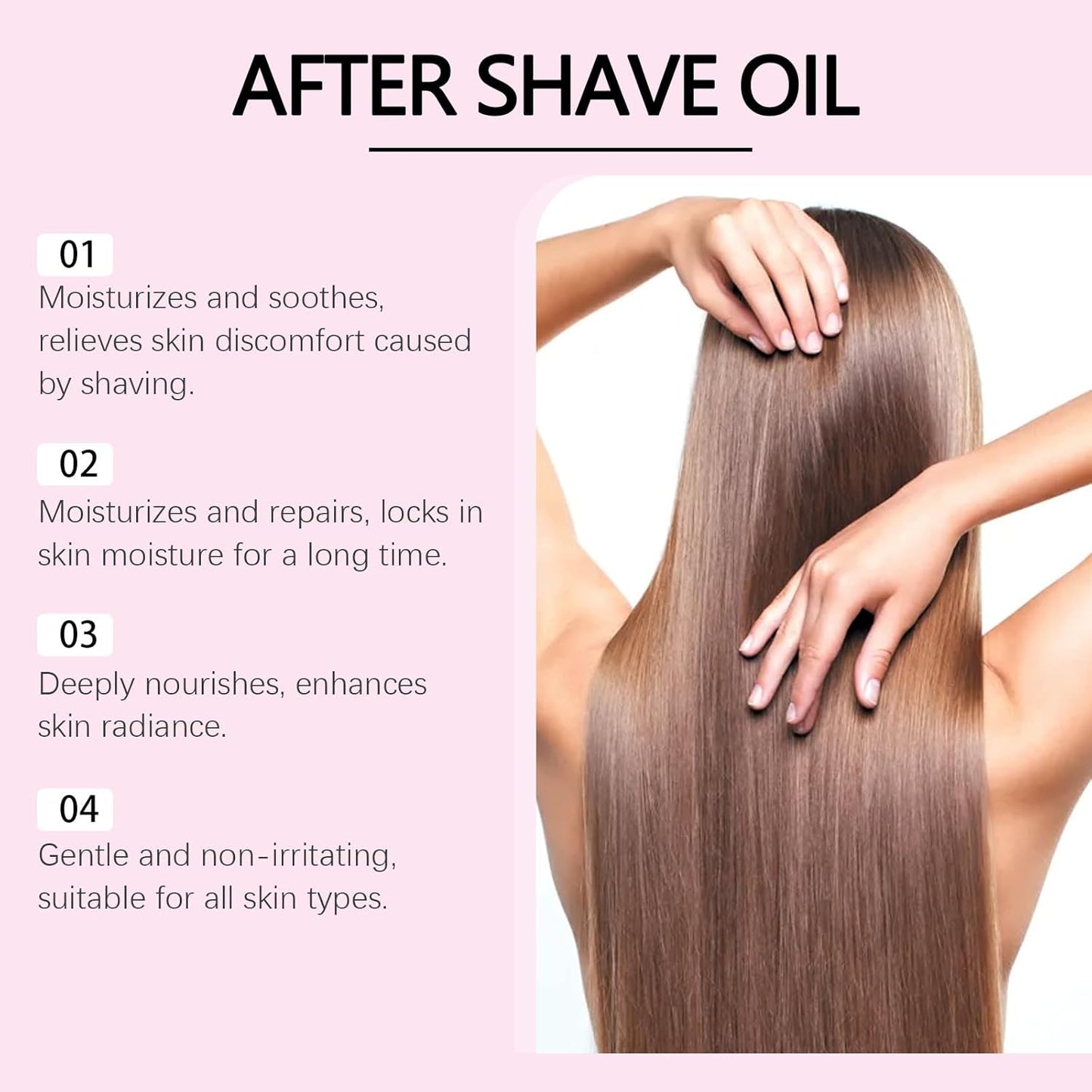 Strawberry Vanilla After Shave Oil, Daily Care Essential Oil, Soothes and Deeply Moisturizes Skin, Relieves Post-Shave Discomfort, For All Skin Types, 3 FL OZ