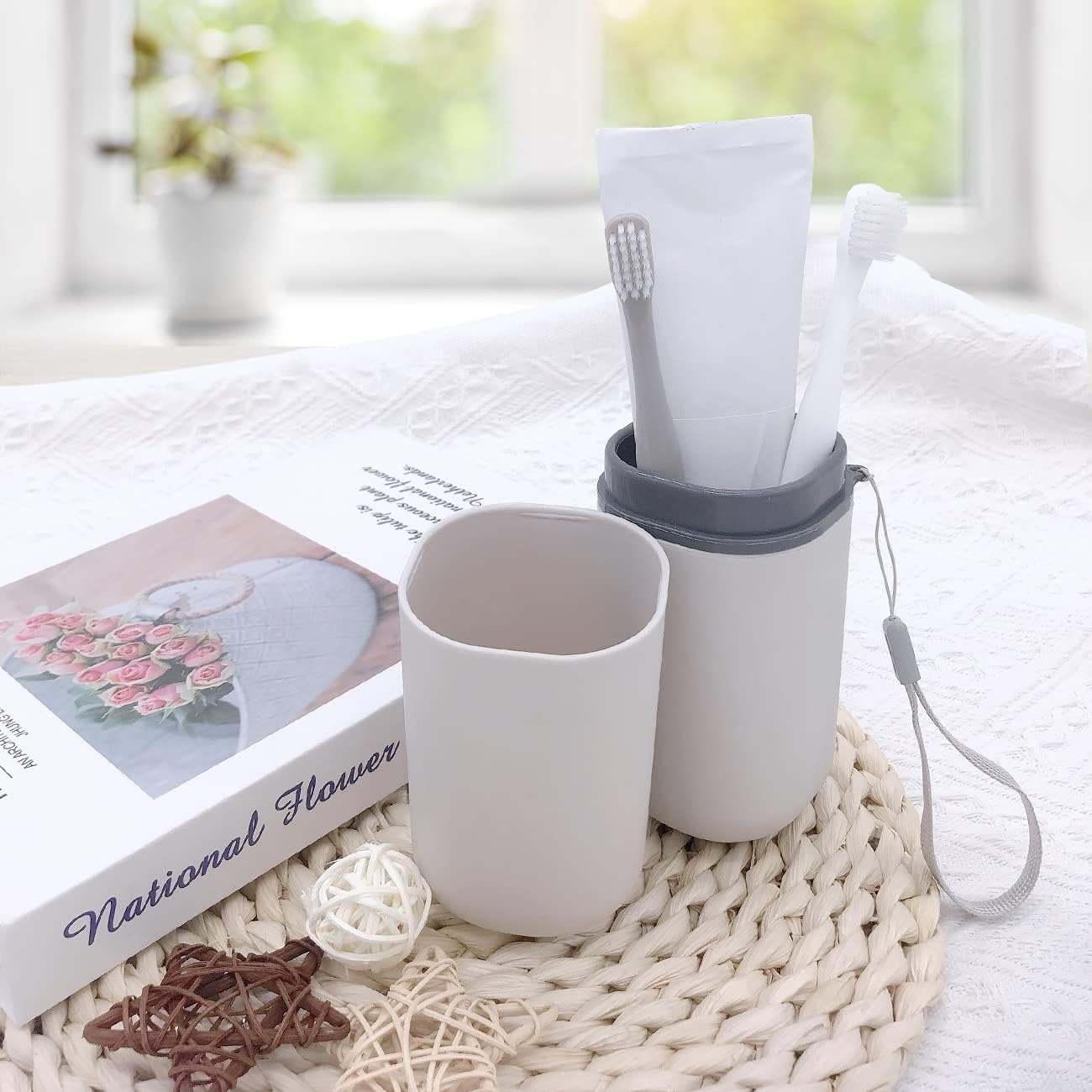 Toothbrush Travel Case, Travel Toothbrush Holder Portable Toothbrush Toothpaste Storage Container for Traveling Business Camping School Bathroom