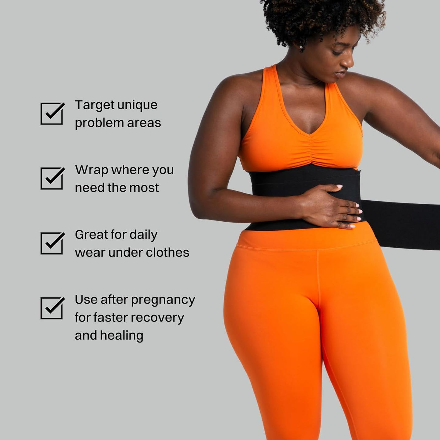 What Waist Stomach Wrap Waist trainer for women,Premium Adjustable One size Belly Wrap for Weight Loss with Velcro Fastener