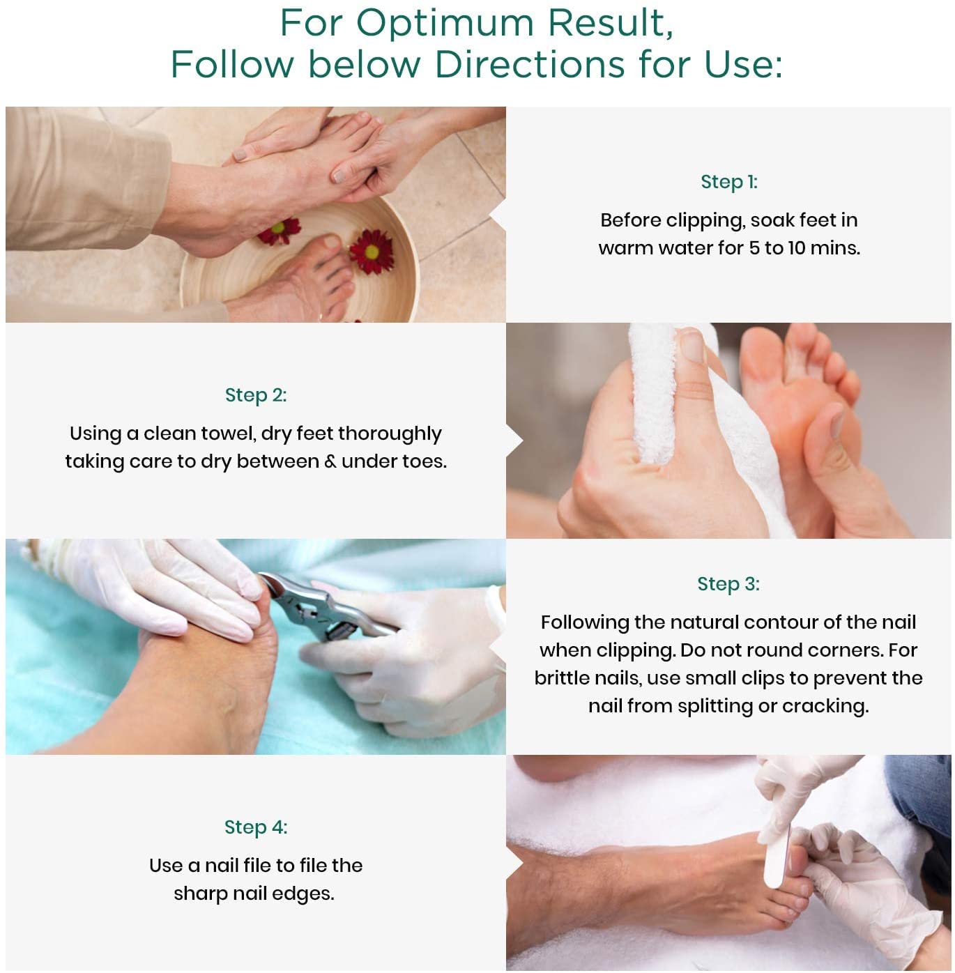 Toenail Clippers by Blizzard - Podiatrist Double Action Mycotic Nail Nipper - 6 inch Cantilever Nail Cutter German Forged Heavy Duty - Double Spring Model