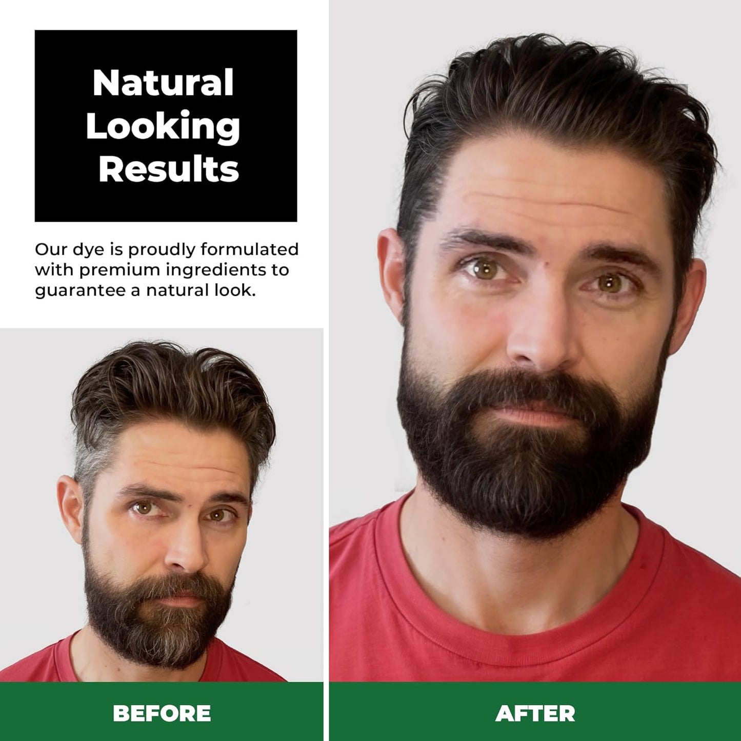 Simpler Hair Color for Men Kit for Full Gray Coverage - Brown Black Hair Dye Foam for Men w/Aloe Vera, Avocado Oil & More - Effortless, 100% Gray Hair Coverage and Beard Dye