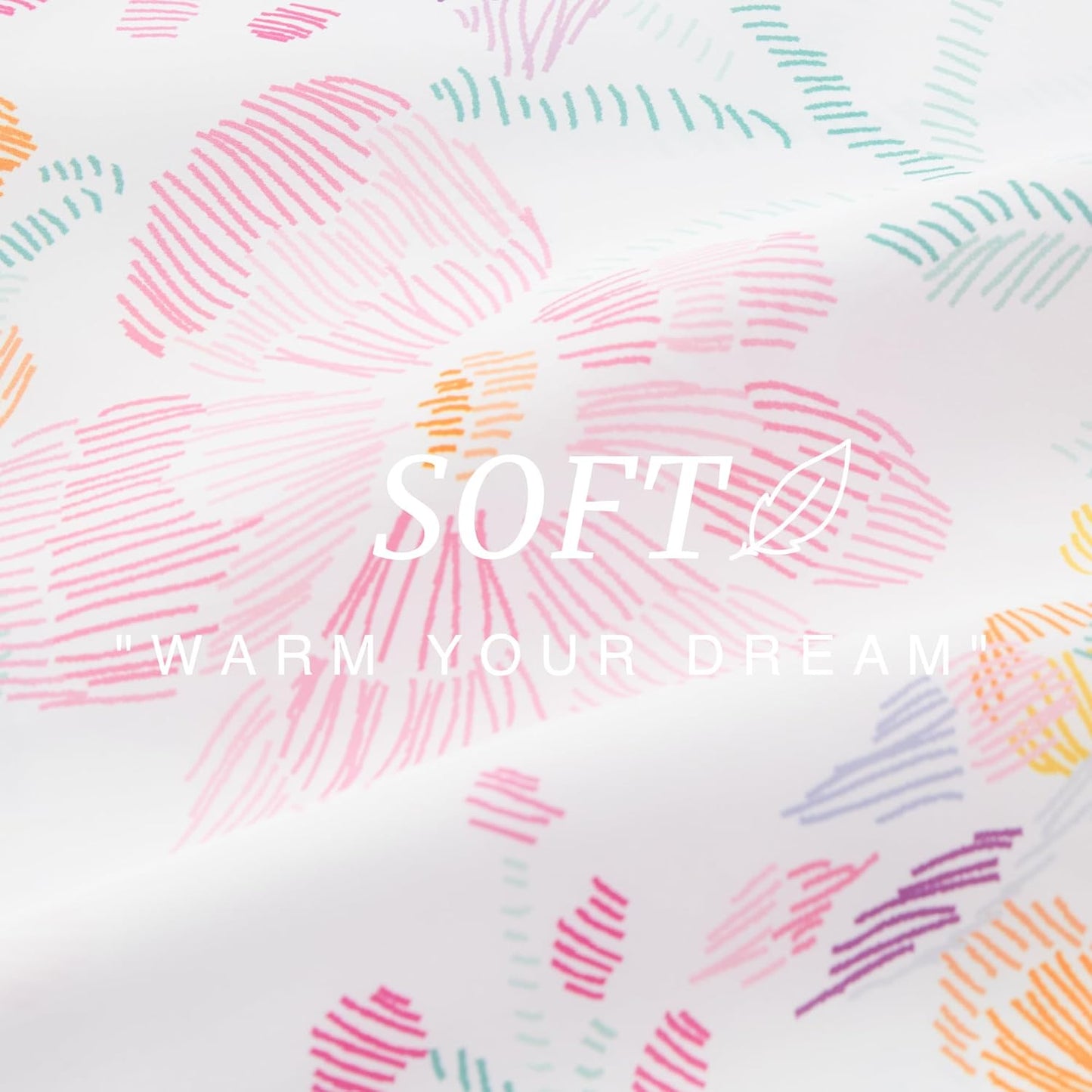 EXQ Home Satin Pillowcase for Hair and Skin - Multicolor Printed Flower Silk Pillowcase 2 Pack 20x26 inches - Standard Size Satin Pillow Cases Set of 2 with Envelope Closure