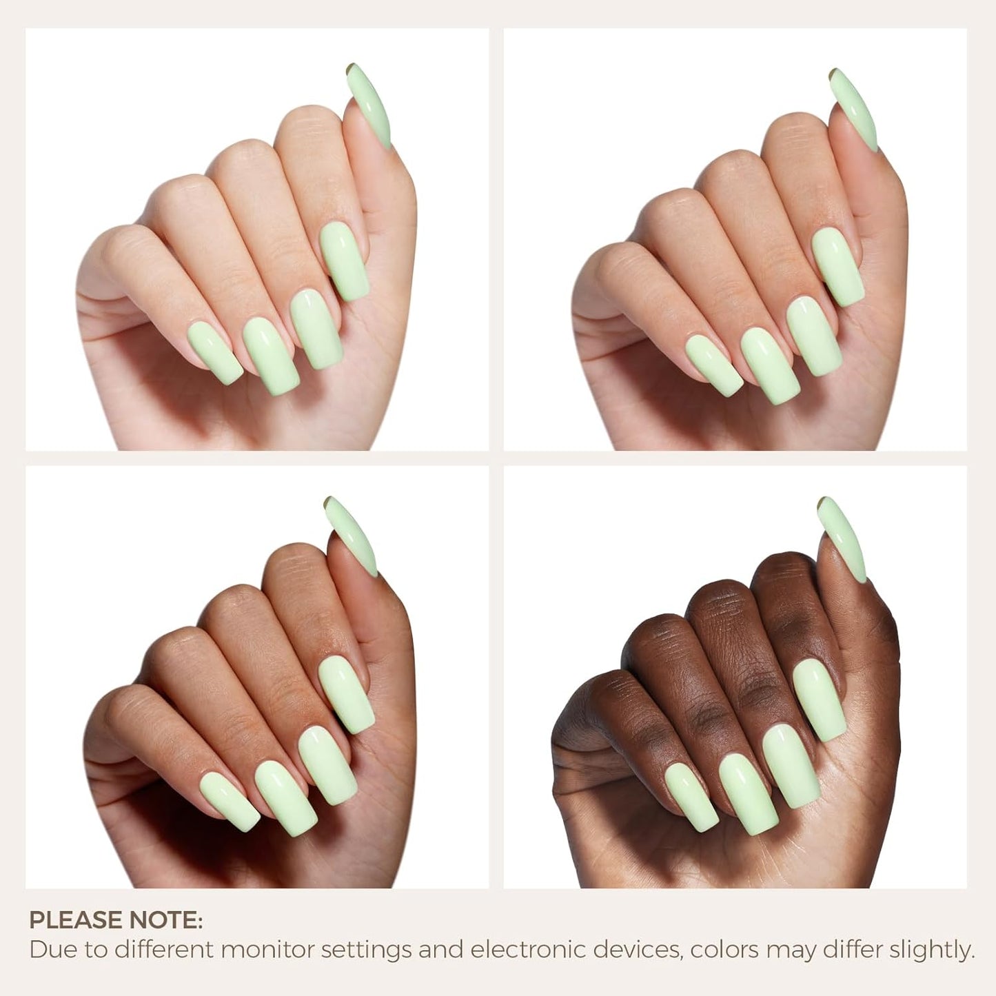 AILLSA Pastel Gel Nail Polish Macaron Mint Green Gels Polish Bright Summer Colors Cotton Candy Nail Polish Soak Off U V Gel for French Nail Manicure Salon DIY 0.5 Fl Oz GB77