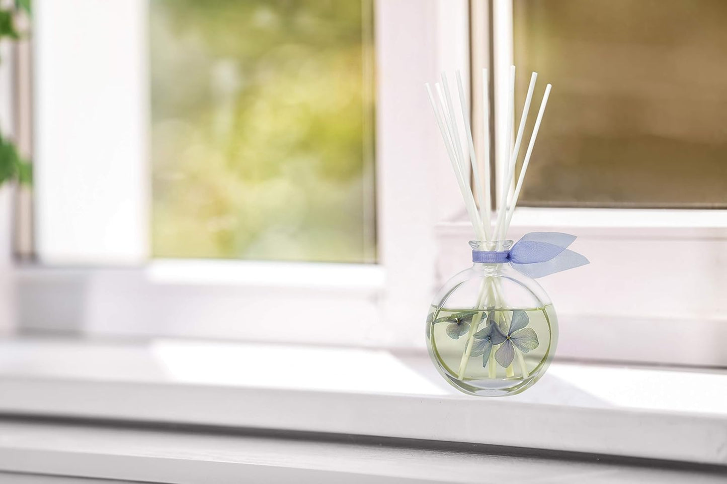 LOVSPA Reed Diffuser Set, English Garden Scented Oil Diffuser with Sticks, Home Fragrance Accessories for Bathroom Shelf Decor, Aroma Diffusers for Home or Office Desk, USA Made