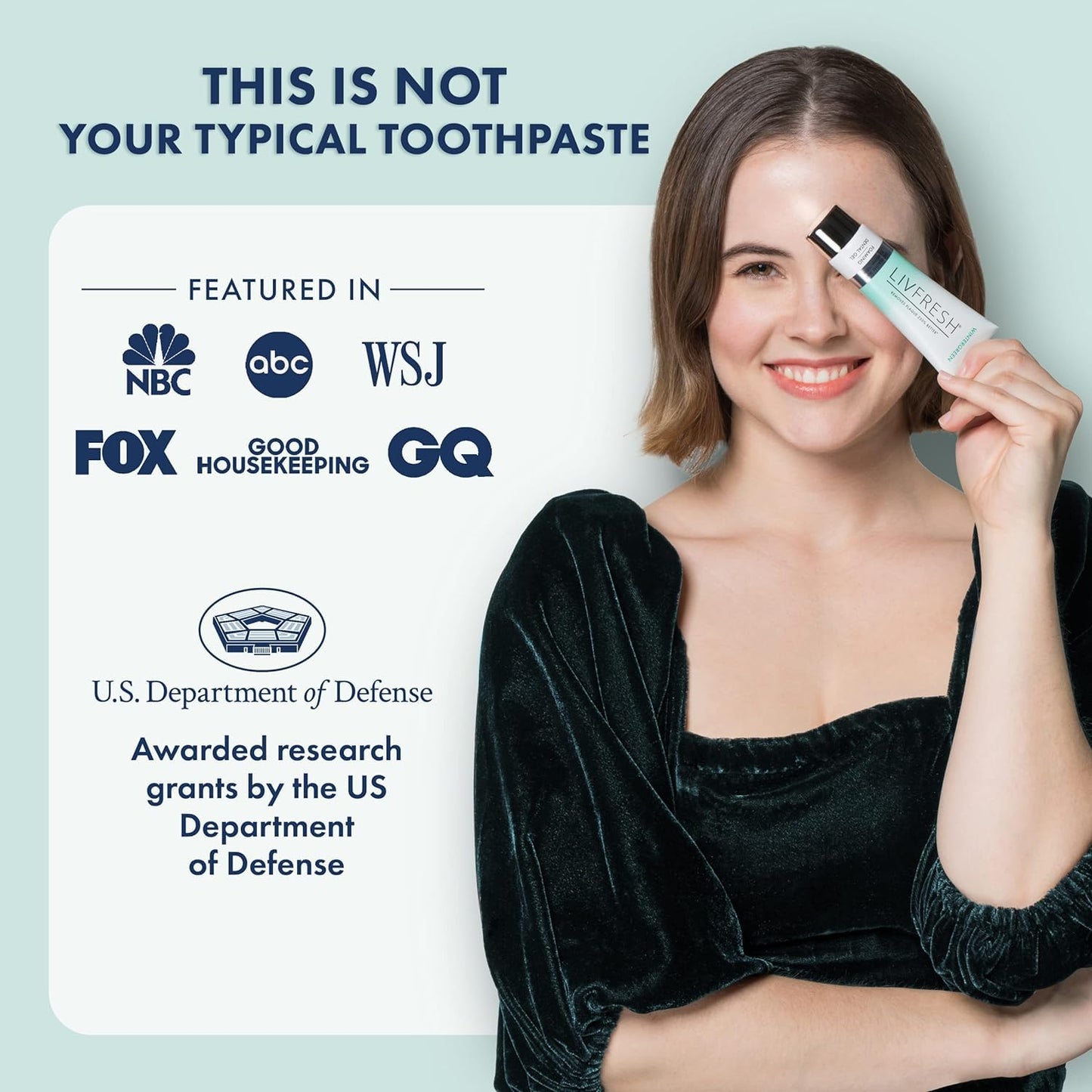 Toothpaste Gel, Clinically Proven to Remove Plaque 250% Better, Improves Gum Health 190% Better, Prevents & Reduces Tartar, Freshens Breath, SLS Free Dental Gel, Wintergreen, 3 Pack