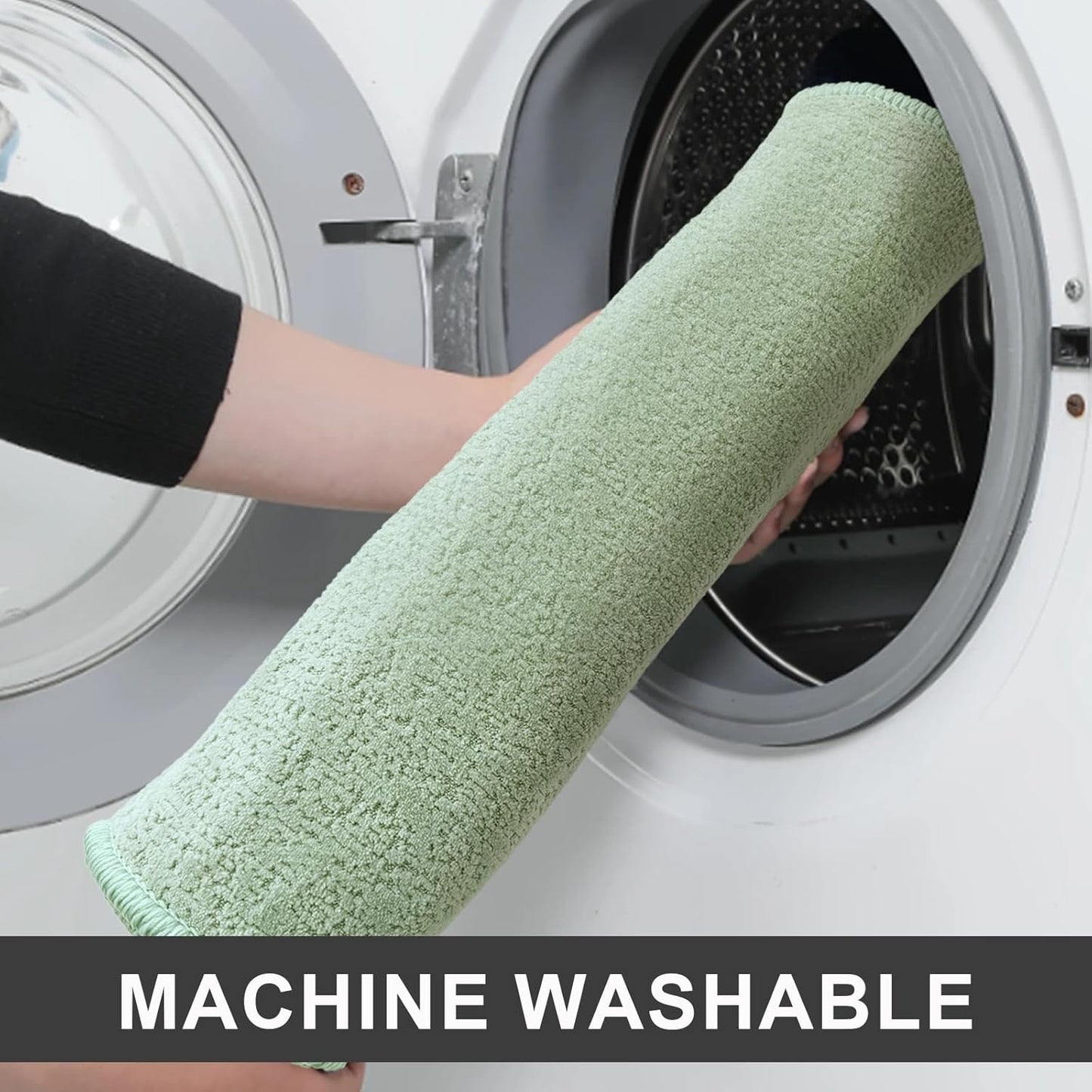 Bath Mat-Non-Slip Bathroom Floor Mats-Absorbent Quick Dry Low Pile Bathroom Rugs Fit Under Door-Bath Rug for Sink,Bathtub,Shower Room,24"×36",Sage Green