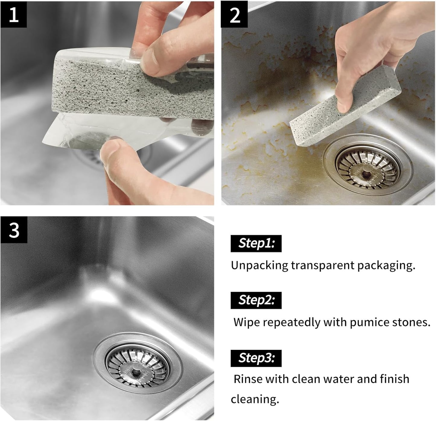 HongWay 36 Pack Pumice Stones for Toilet Cleaning Bowl Stick,Pumice Scouring Pad Pumice Stick Cleaner for Cleaning Toilet, Bathtubs, Kitchen Sink, Grill, Household (5.9 x 1.4 x 0.9 Inches)