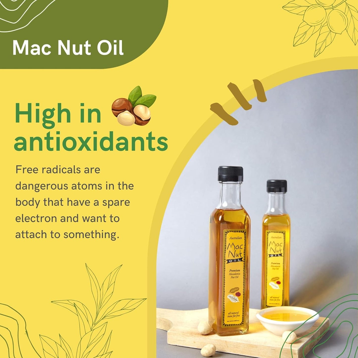 Macadamia Nut Cooking Oil- Australian Pure Cold Pressed Macadamia Nut Oil, Unrefined, Natural Cooking Oil, High Smoke Point Fry Oil, Non GMO, Vegan, Keto Friendly and Gluten Free (64 fl oz)