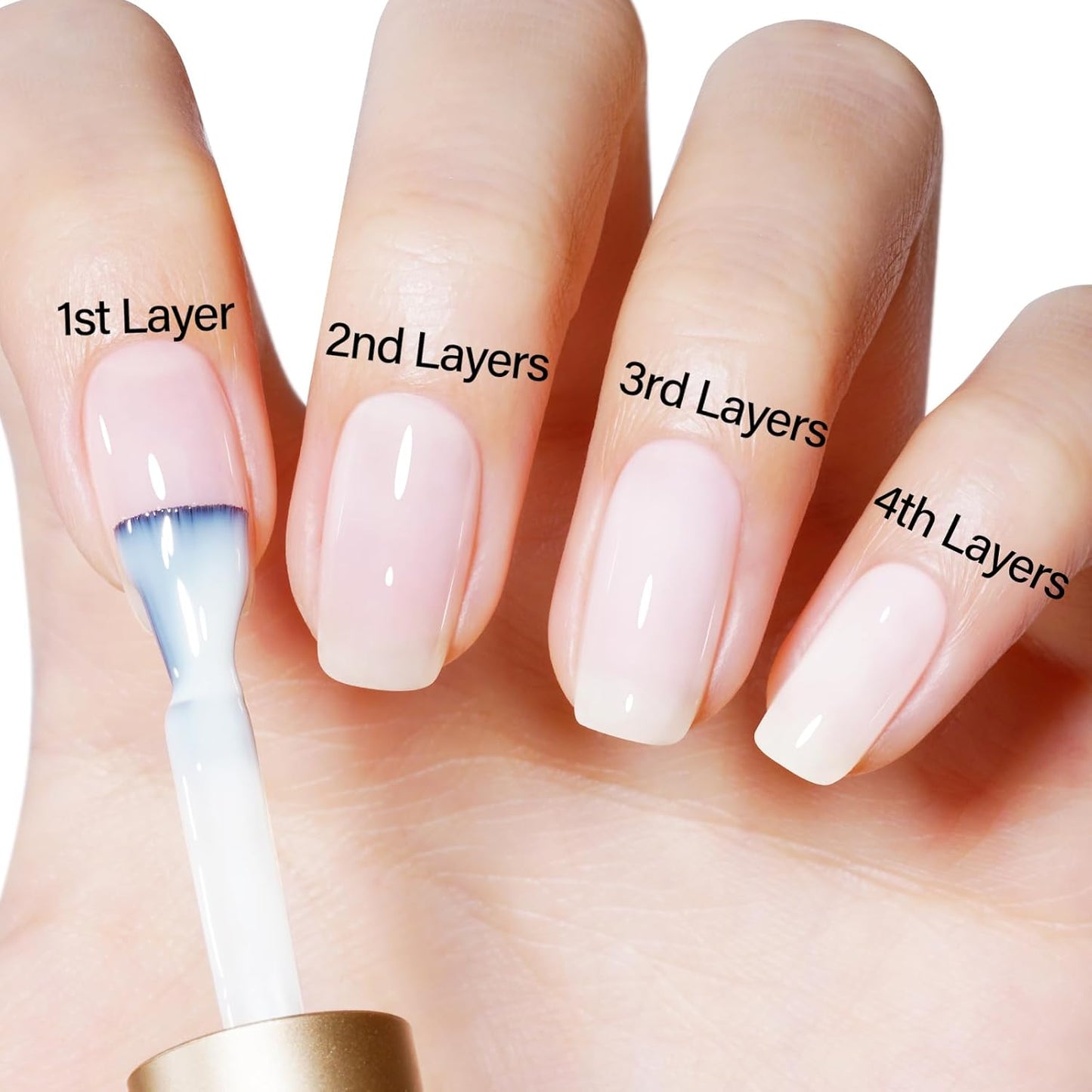 AILLSA Milky White Gel Nail Polish Nude Gel Polish Natural Color Translucent Jelly Gel Polish Soak Off U V Clear Coat Gel Neutral Nail Art French Manicure at Home 0.51 Fl Oz /GB07