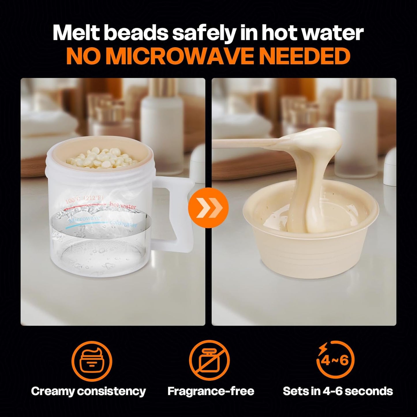 Nose Wax Kit for Men and Women | Ear Hair Removal Wax Kit & Eyebrow Waxing Kit | Prep & Aftercare Wipes | Ear Hair Remover for Men | At Home Waxing Kit | 99pc Accessories | No Microwave Needed