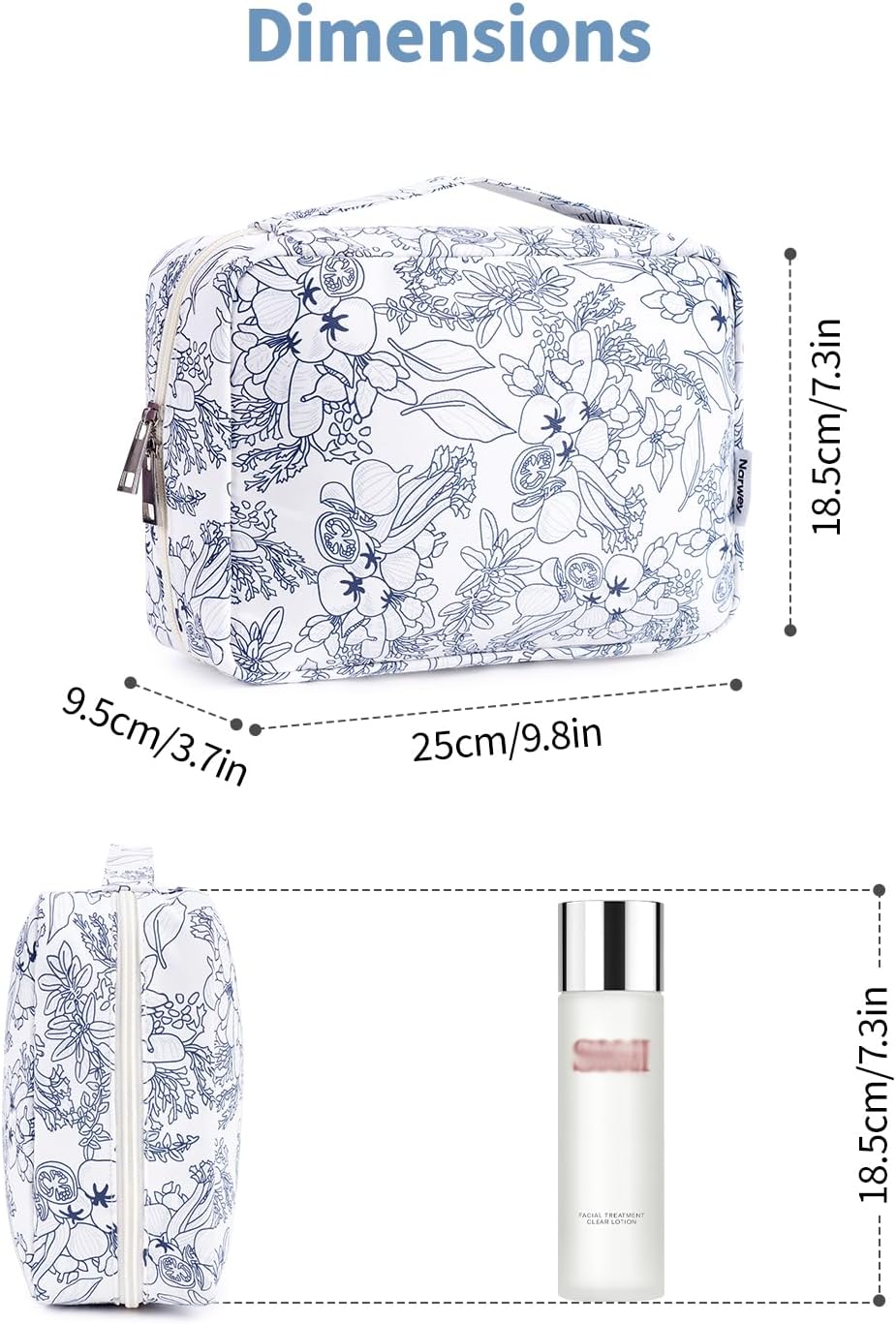 Narwey Small Hanging Travel Toiletry Bag for Women, Travel Bag for Toiletries, Makeup Bag Organizer Cosmetic Bags Make Up Bags for Girls