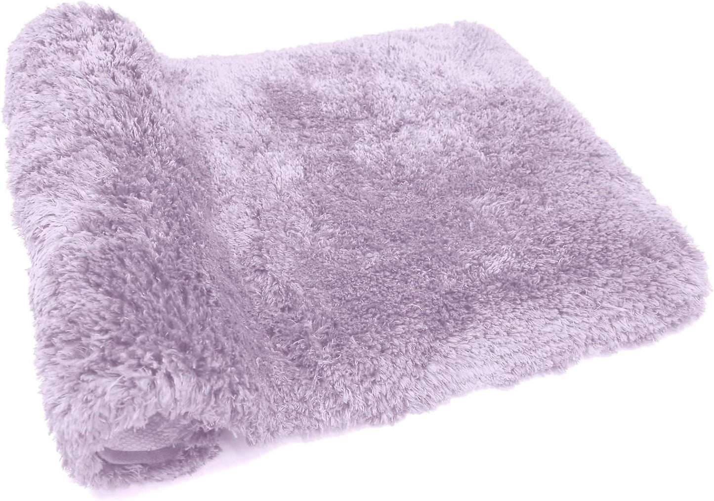 FIFU Bathroom Rugs 20" W x 32" L, Bath Mat for Bathroom, Bedroom, Laundry Room & Kitchen, Non-Slip Rubber Latex Backing, Extra Soft and Absorbent Polyester Carpet, Machine Washable Rug, Lavender