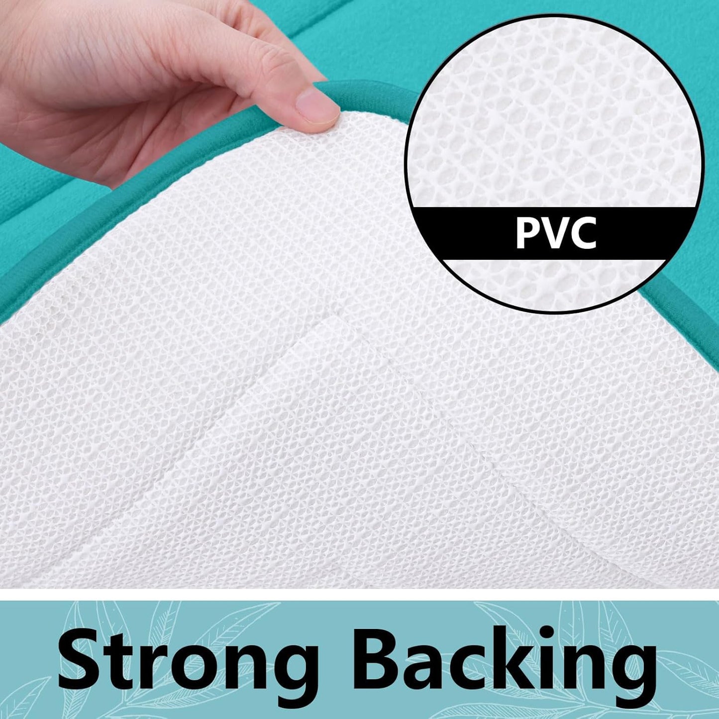 Arotive Memory Foam Bathroom Rug Mat 47x17, Ultra Soft and Absorbent Bath Mat, Machine Wash Dry, Comfortable Bath Rug Carpet for Bathroom Floor, Tub and Shower, Teal