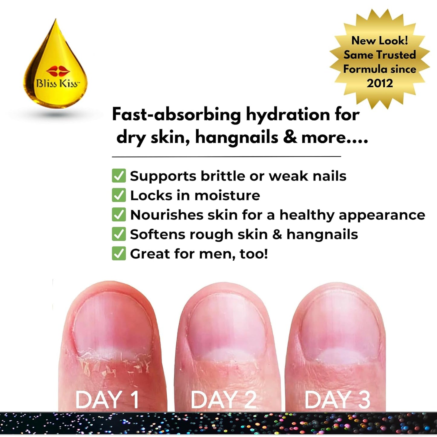 Nail Care Headquarters Simply Pure Cuticle Oil Pen for Nails - Nail Strengthener & Growth Nail Oil and Serum for Damaged Nails, Hangnails w/Jojoba cuticle oil—Cucumber Melon Fragrance