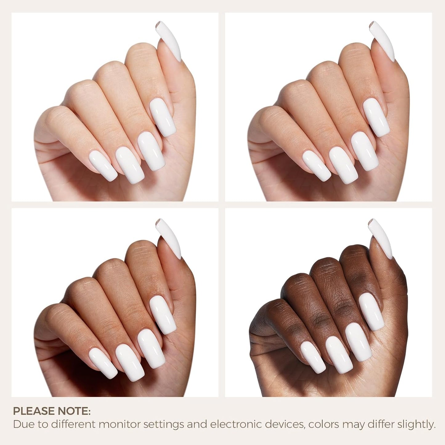 AILLSA White Gel Nail Polish French Nude Gel Polish Long Lasting Extre White Wedding Jelly Gel Polishs Soak Off U V Gel Polish Winter Nail Art at Home 0.51 Fl Oz