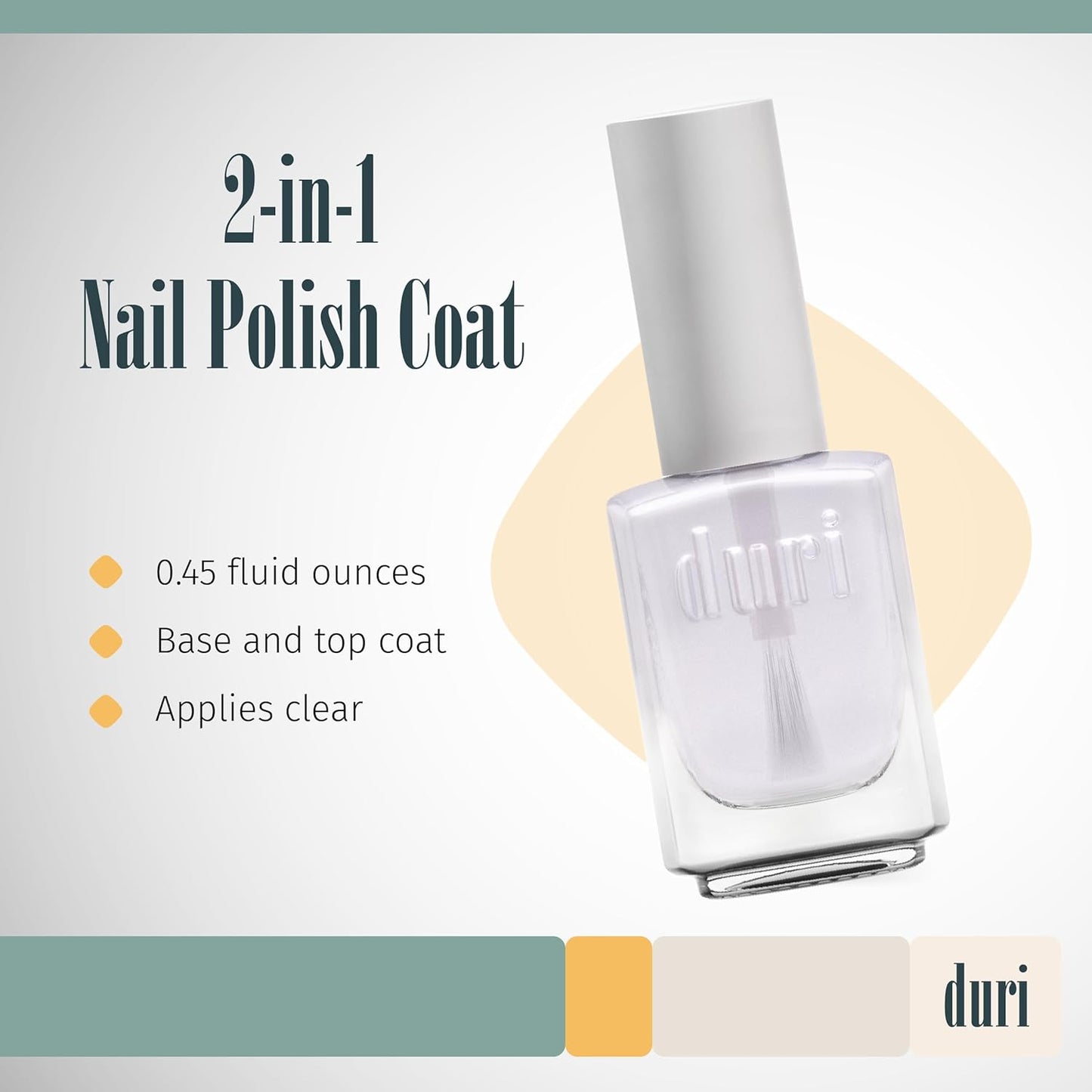 duri Clear Base and Top Coat - 0.45 fl. oz.