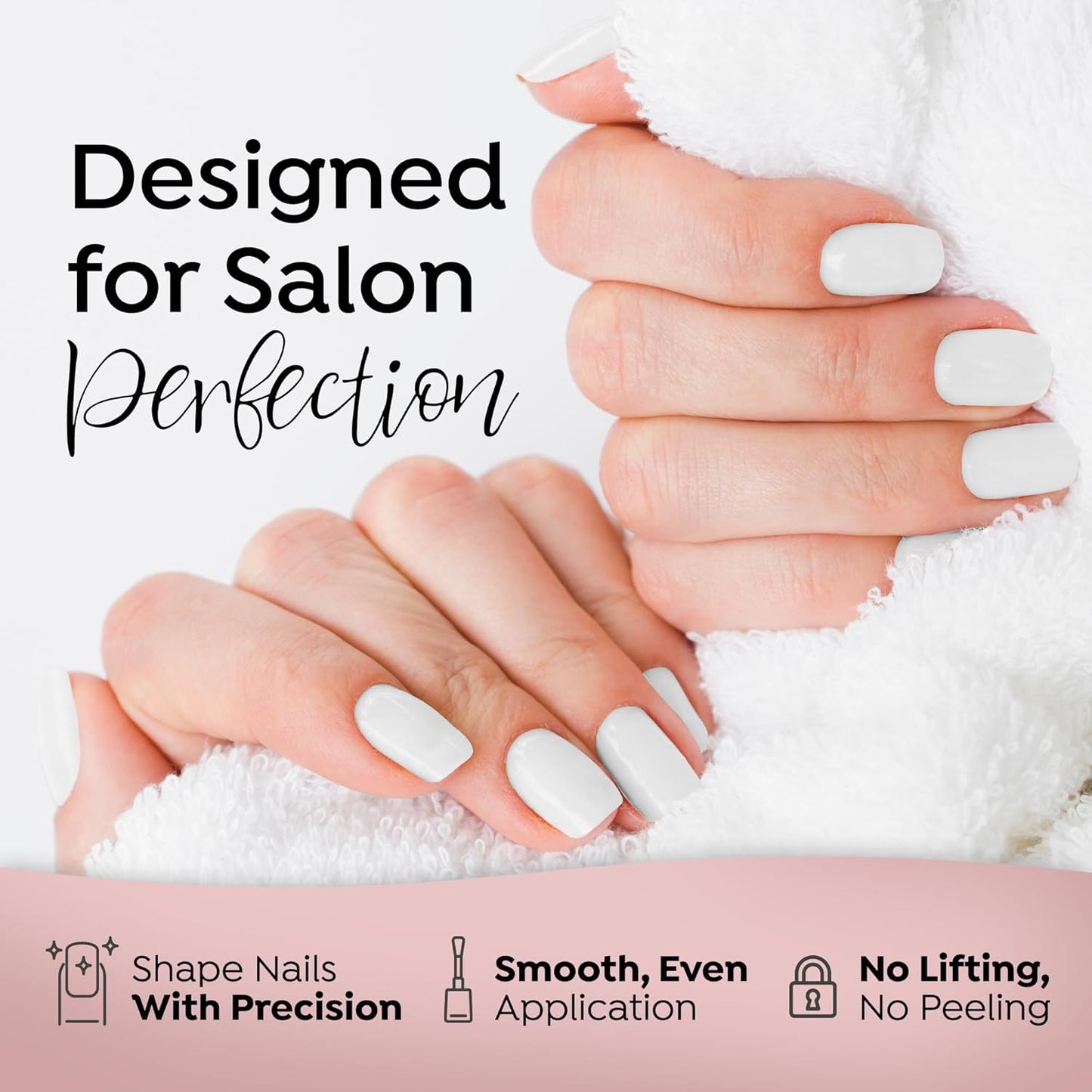 Tones Pro Acrylic Nail Powder, Sparkling Clear (Clear with Sparkles), (8.5 Fl Oz) - Long-Lasting & Non-Yellowing Polymer for Salon Quality Nail Extensions & 3D Art