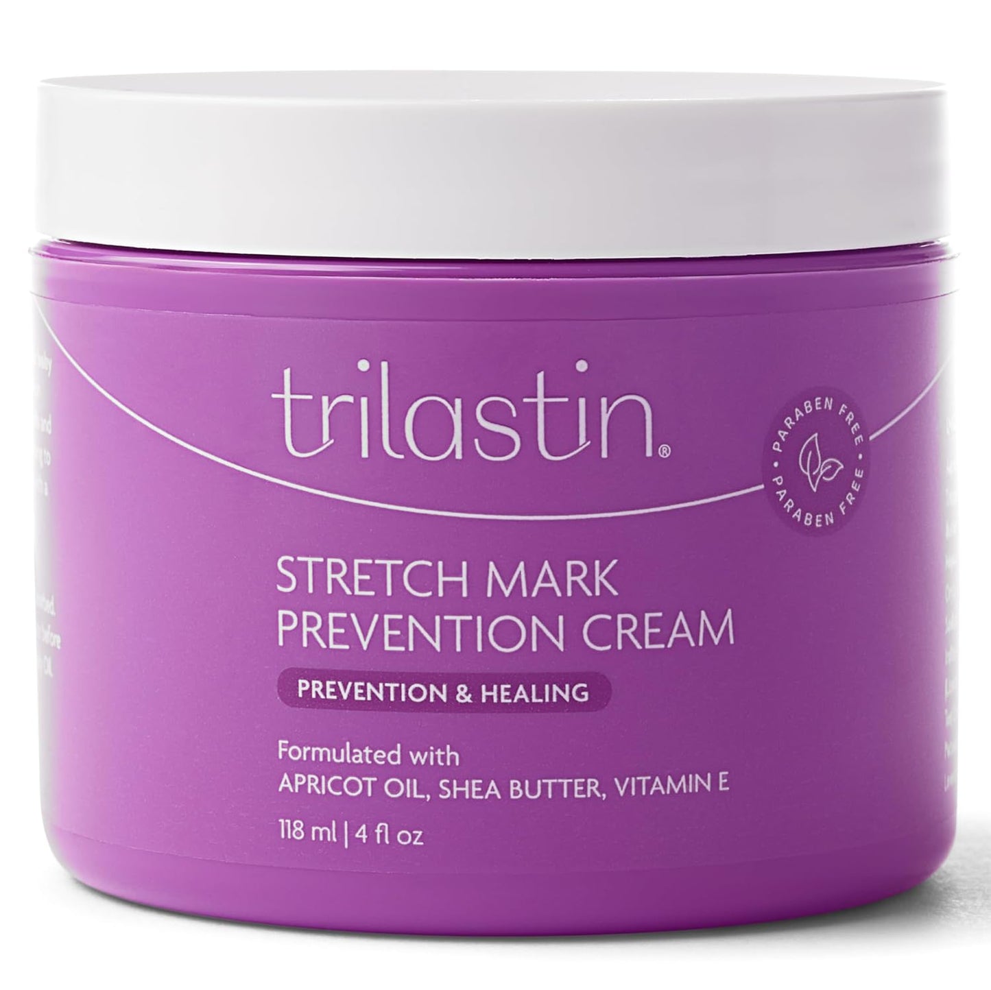 TriLASTIN Stretch Mark Cream for Pregnancy - 4 fl oz, Citrus Scent - Pregnancy Stretch Mark Prevention & Pregnant Belly Cream & Belly Oil for Pregnant Women - Paraben Free