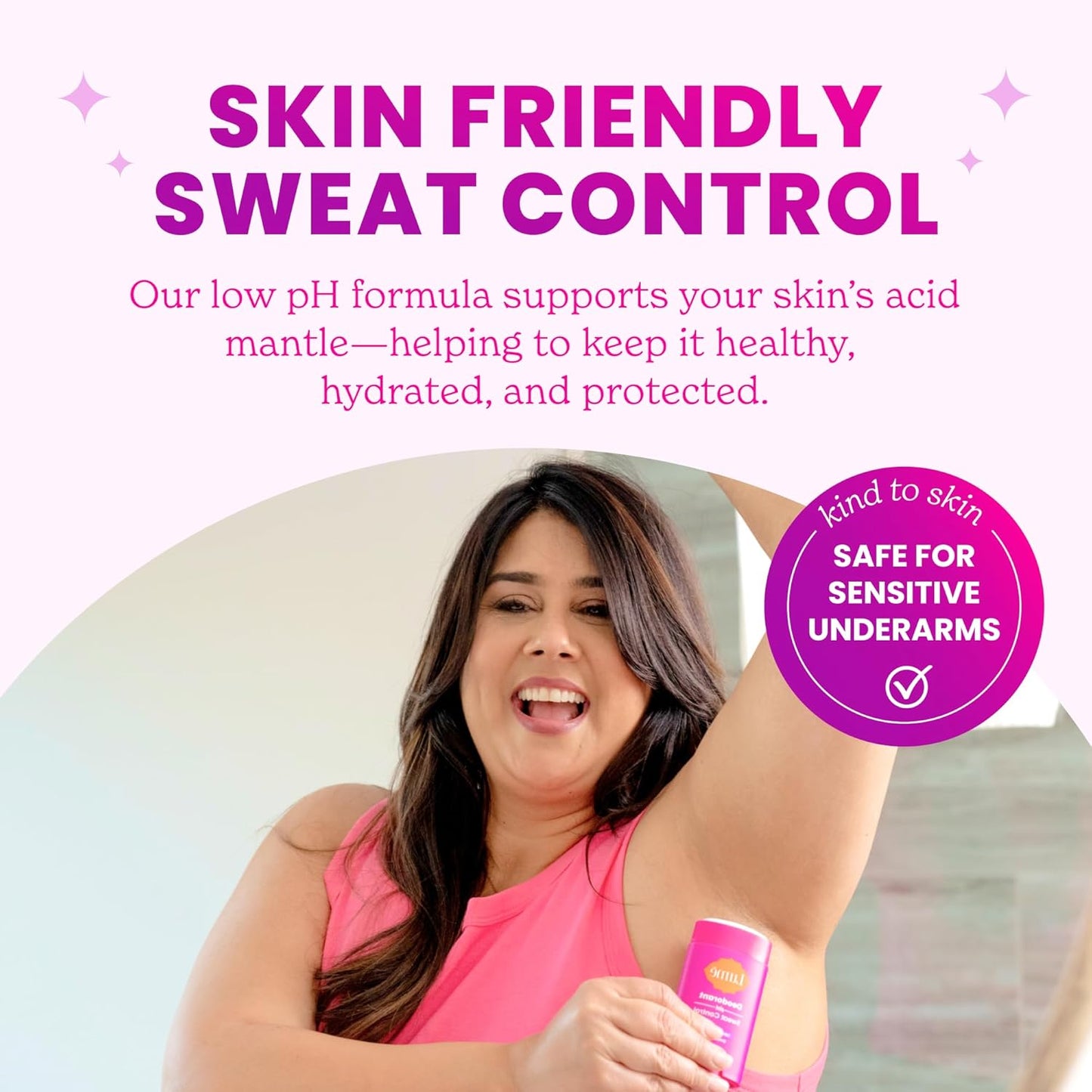 Lume Deodorant Plus Sweat Control - Smooth Solid Stick - Maximum Strength Antiperspirant - 72 Hour Odor And Sweat Control - Baking Soda Free - 2.6 ounce (Lavender Sage, Clean Tangerine & Soft Powder)