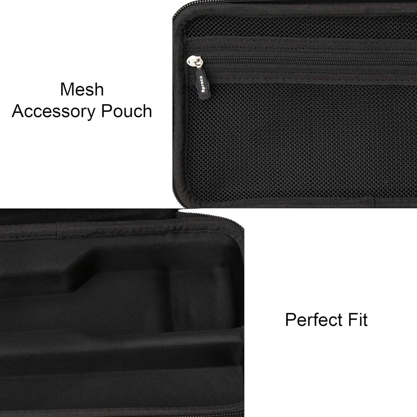 Aproca Hard Travel Storage Case Bag, for Wahl Professional 5-Star #8148 / #8504 / #8545 / #8509 / #8451 Cord/Cordless Magic Clip (Black)