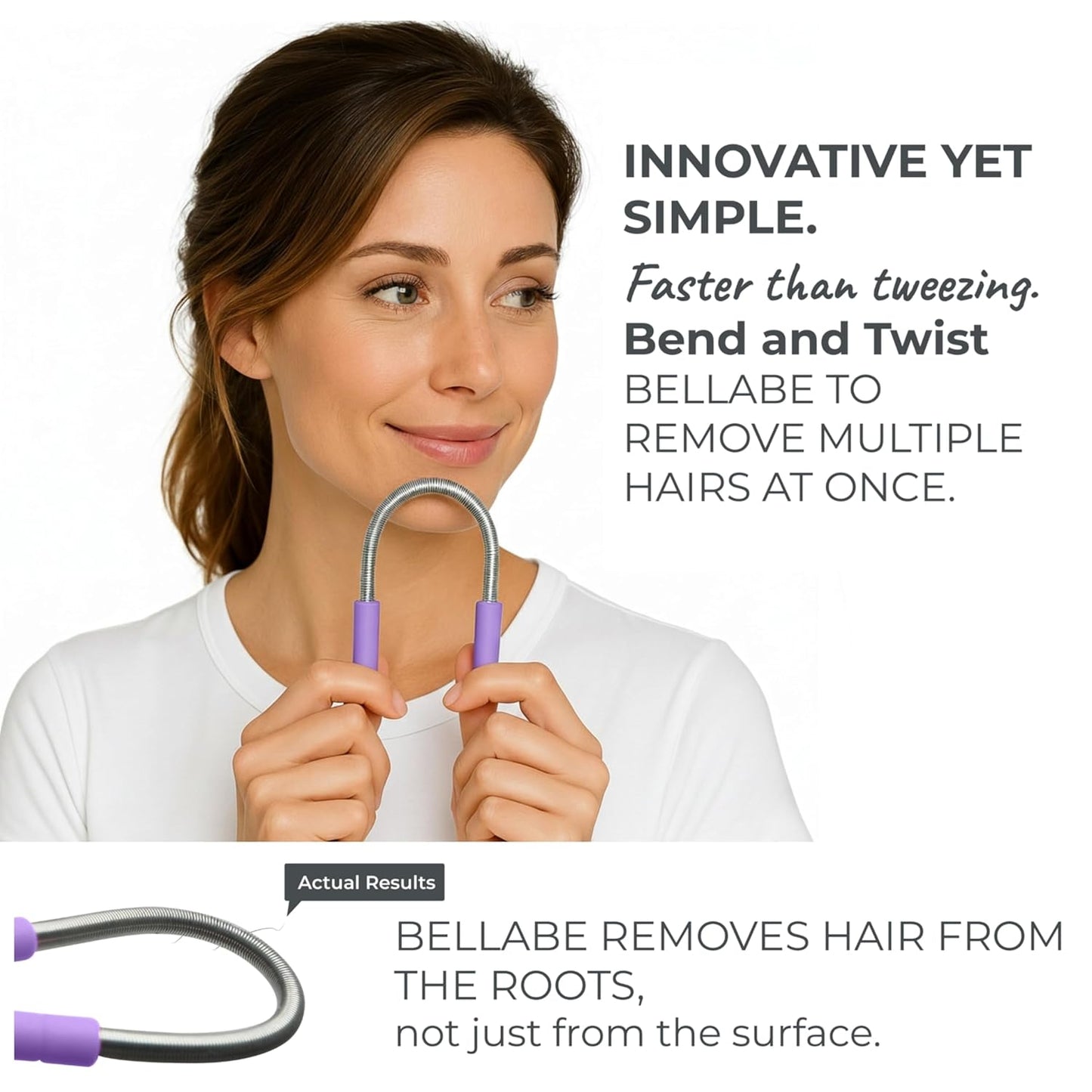 Set of 2 Bellabe Facial Hair Removers – Assorted Colors | Made in USA | Quick & Easy Hair Removal for Upper Lip, Chin, Cheeks, Neck Area, & Sideburns