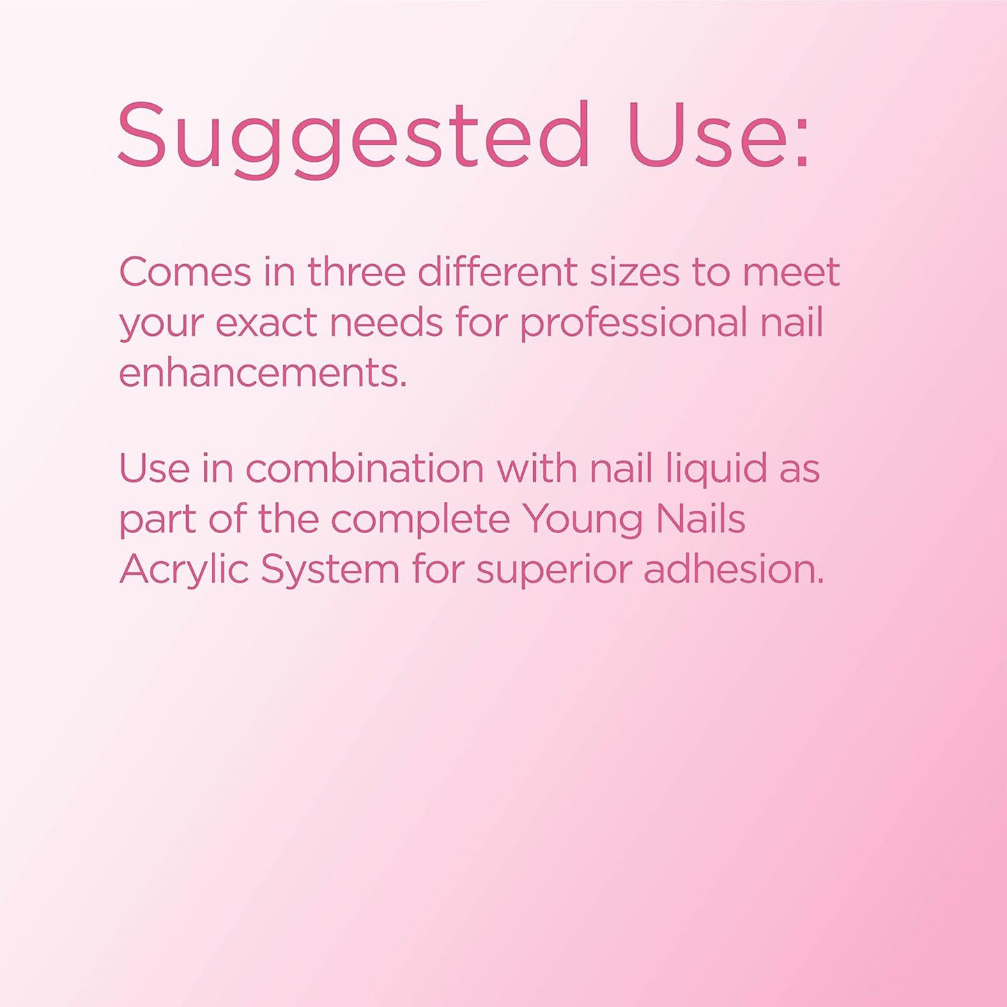 Young Nails Acrylic Core Powder - Self-Leveling Acrylic Nail Powder, Clear Nude Pink White Acrylic Powder for Nail Extenstion, Professional Grade, Superior Adhesion, Color - Pink, 660g