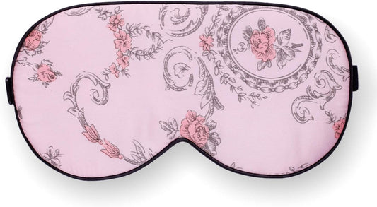 Maxfeel 100% Pure Silk Eye Mask - Sleep Eye Cover in Floral Colors (#1)