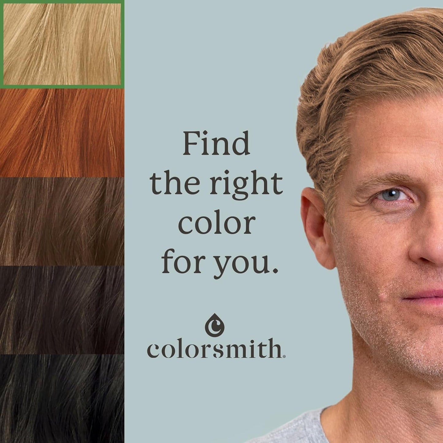 Hair & Beard Color for Blending Grays 2 pack - Dark Blonde - Ammonia-Free Complete Men’s At-home Beard & Hair Dye Kit, Professional-grade Demi-Permanent Hair Color (7.0)