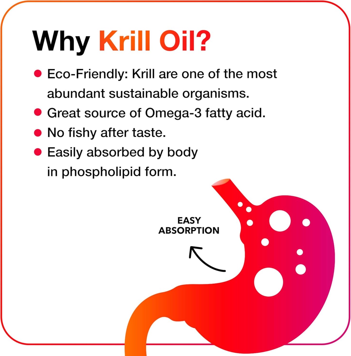 MegaRed Ultra Strength 1000mg Omega-3 Krill Oil Supplement with EPA/DHA, Astaxanthin & Phospholipids, No Fish Oil Aftertaste Supports Heart, Brain, Joint and Eye Health, 60 Count Softgels.