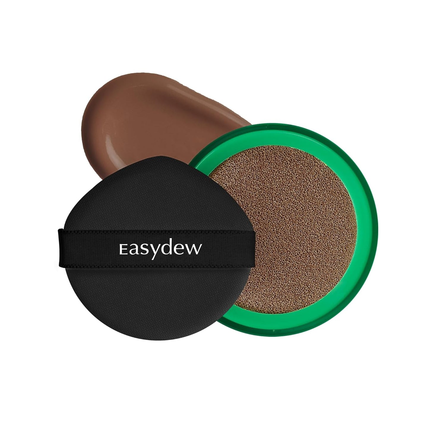 Easydew Mela B Toning Ampoule Cushion Refill - 3-in-1 Age-Defying Sun Shield Full Coverage Cushion Foundation with Niacinamide & Hyaluron-Vital C - Face Makeup Korean Skin Care 0.45 oz (#45 Espresso)