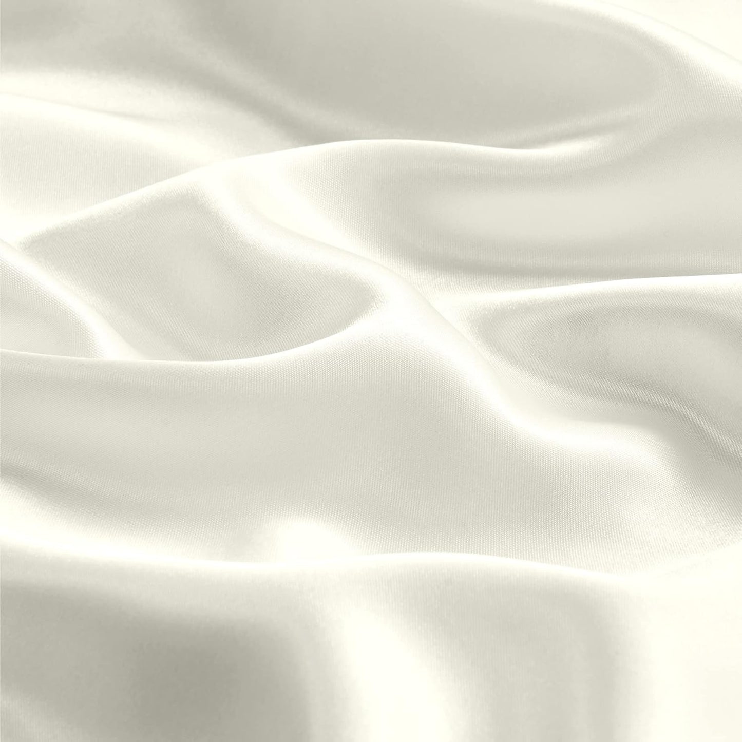 BEDELITE Satin Body Pillow Cover, Super Soft and Cooling Body Pillow Pillowcase for Hair and Skin, Breathable Silky Full Long Pillowcase Cover(20"x54", Ivory)