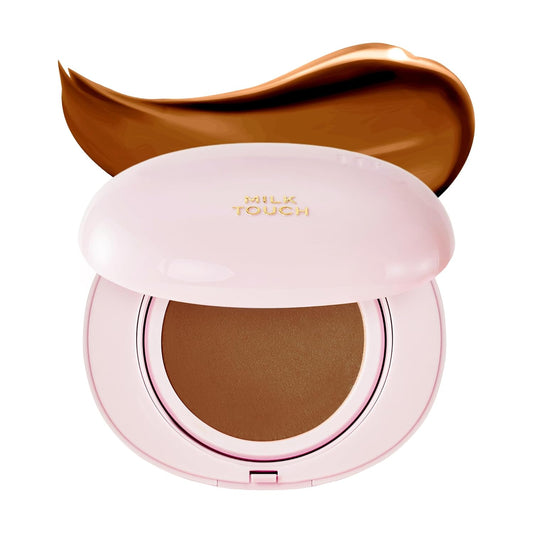 milktouch Cushion Foundation, 24H Flawless Skin, Radiant Shine, No Oxidation, Long-Lasting, Non-Creasing, 60% Hydrating Skincare Infused Korean Foundation, Valentines Gifts (40N Cappuccino)