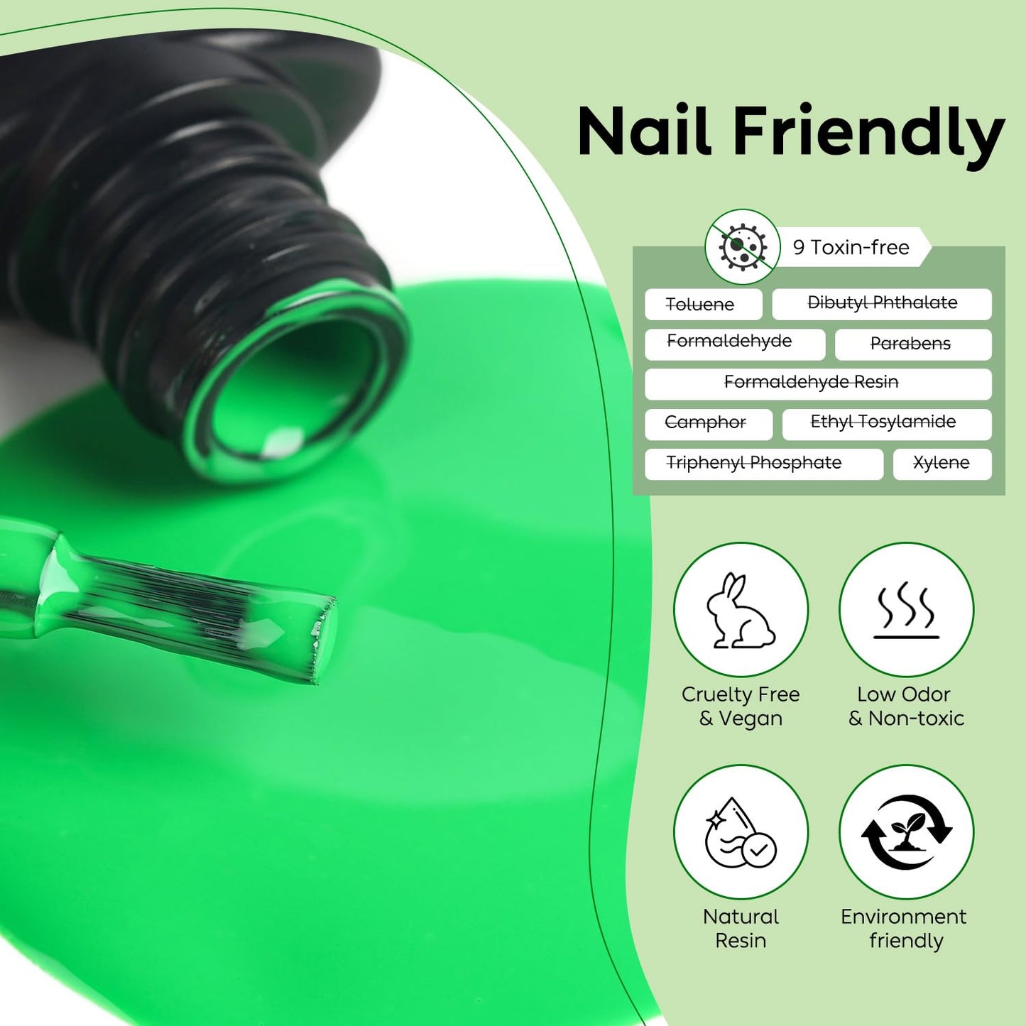 Luxbon 12 pcs Gel Nail Polish Set - Summer Color Set Long Lasting Gel Polish, uv led Soak Off Nail Art Designs Manicure Kit 007