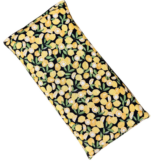 Large Microwave Heating Pad with Flax Seed, Scented or Unscented, Good For Back Pain or Cramps, Moist Heat Therapy or Ice Pack, Microwavable Bean Bag, 6" x 12" (Lemon, Lavender & Chamomile)