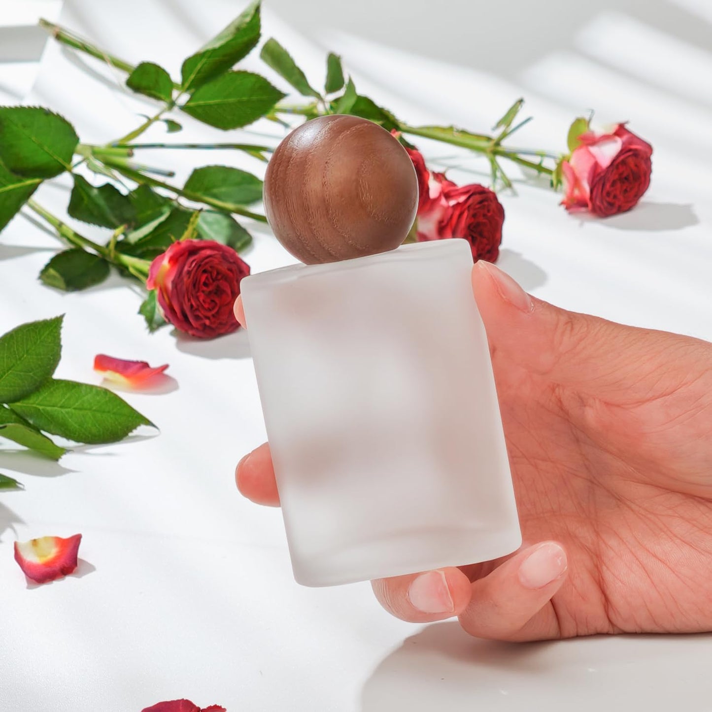 50ml/1.7 Oz Glass Spray Bottle Perfume Atomizer,Perfume Travel Refillable Spray Bottle Empty with 3 Kinds of Dispenser (B2)