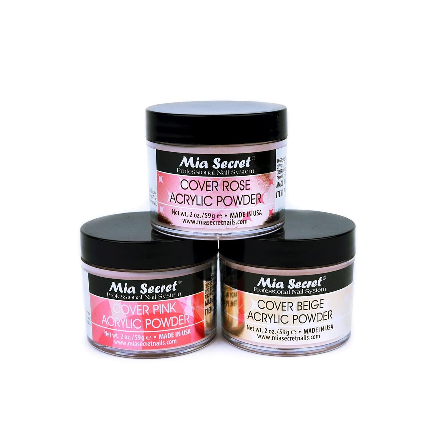 Mia Secret Cover Powder Set - Rose - Pink - Beige