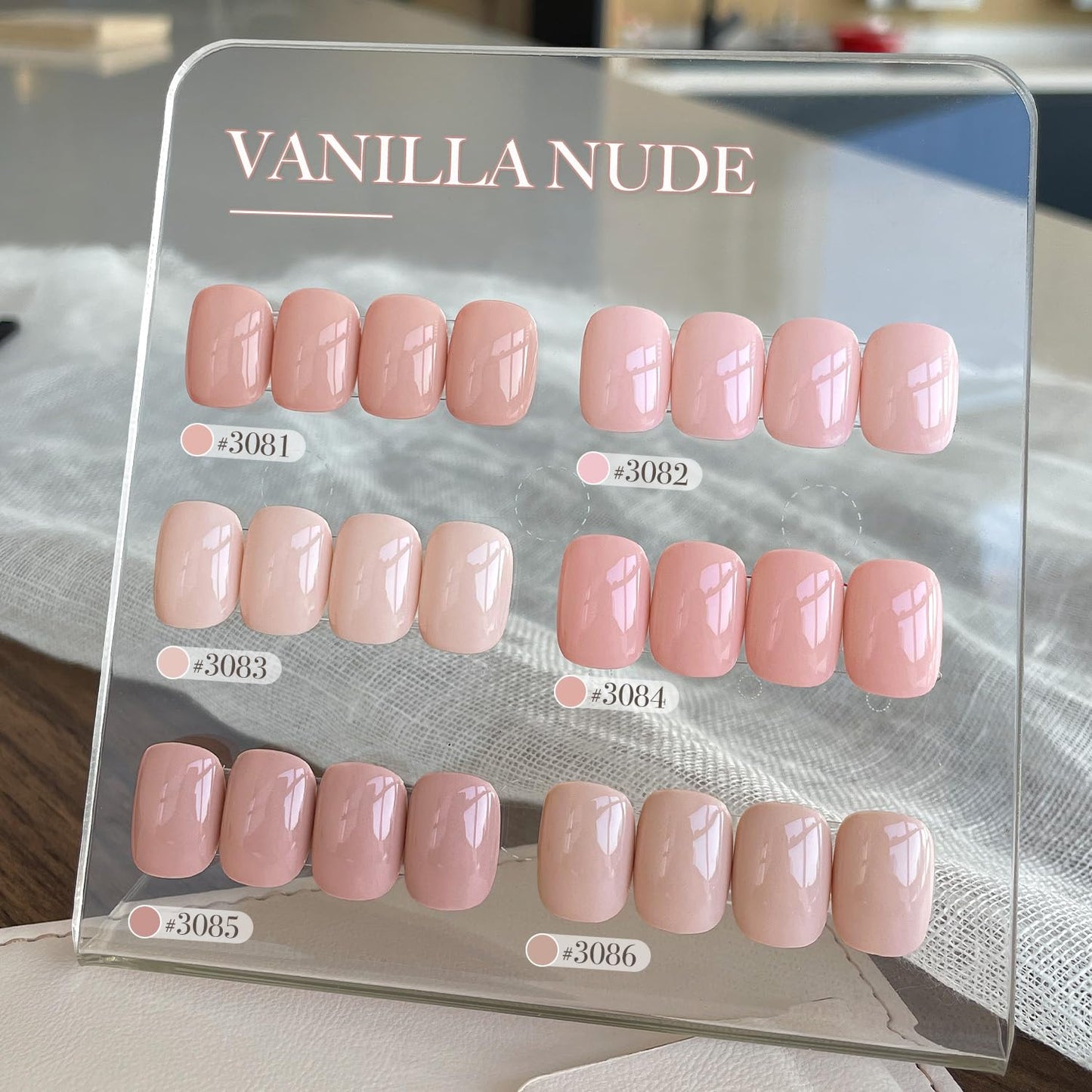 GAOY Macaron Nail Gel Polish Set Including Peach Pink Nude Shades, Sweet Minimalist Creamy Colors, Opaque Long Lasting Gel for Home & Salon Manicure