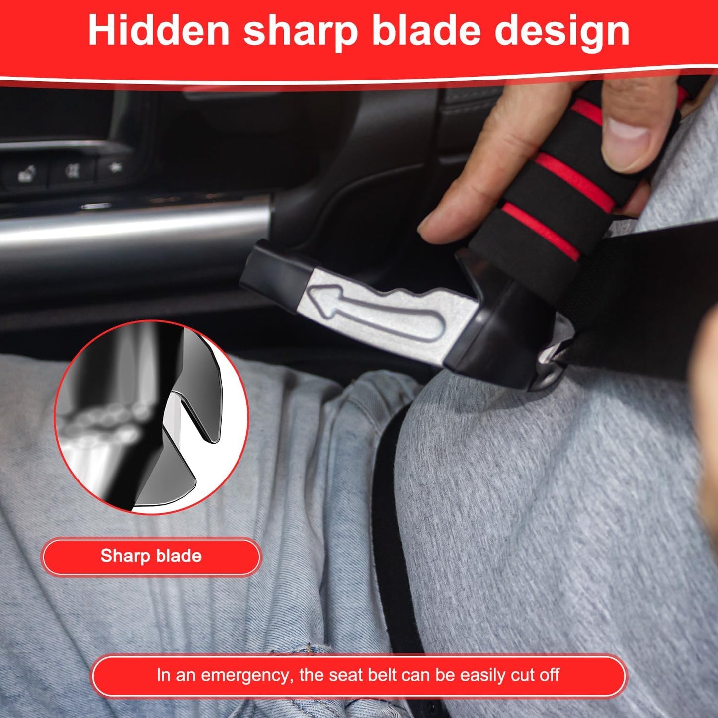 3 in 1 Car Door Handle for Elderly-Car Handle Assist - Vehicle Support - Standing Mobility Aid Tool -Door Latch for Seniors